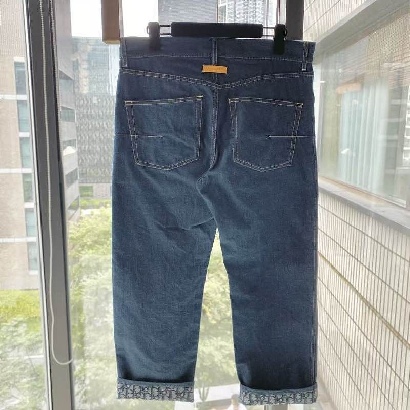 Dior Dior Monogram Cuff Jeans Size 40 Size 28" / US 6 / IT 42 - 2 Thumbnail
