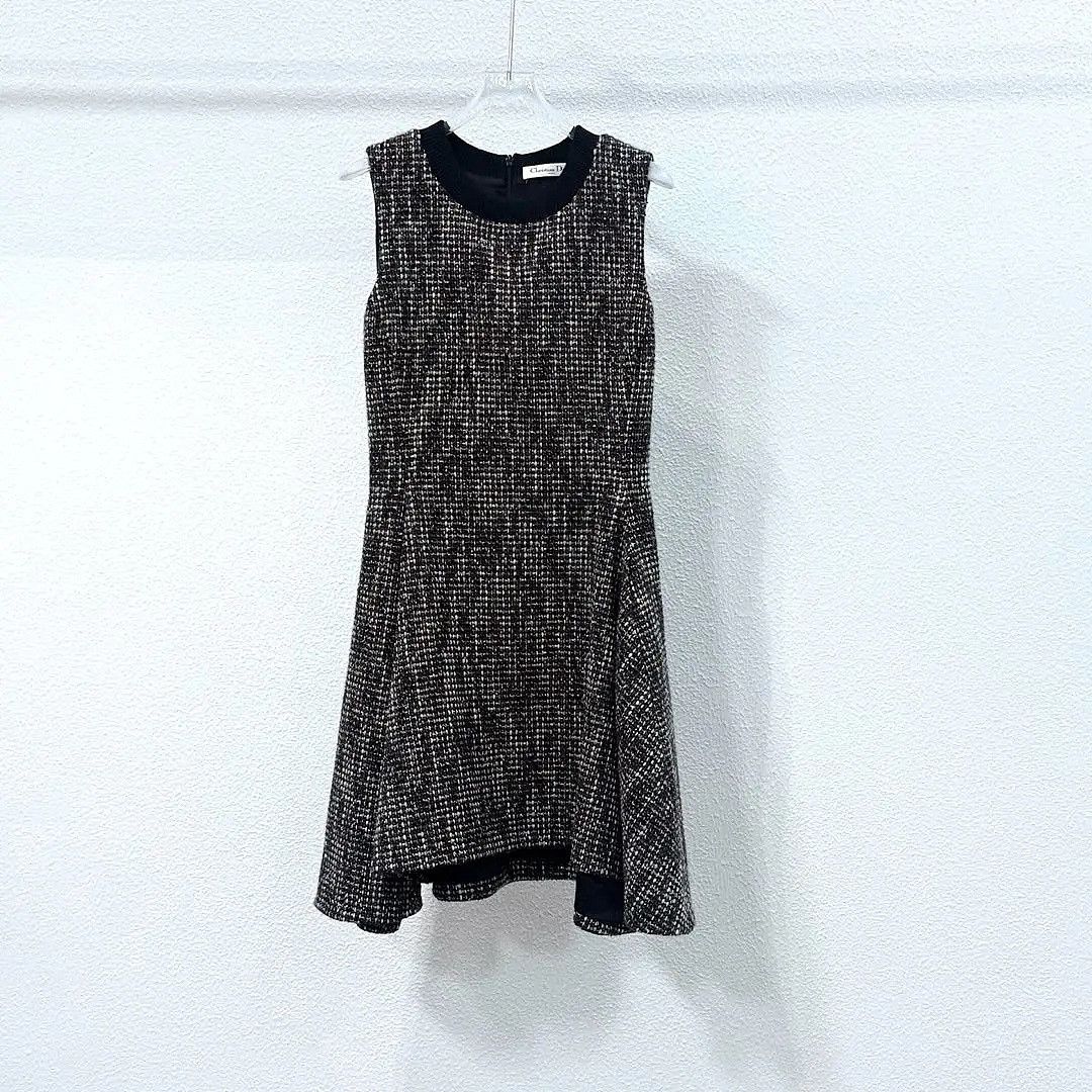 Dior Dior Tweed Sleeveless Mini Dress Size 38 Size S / US 4 / IT 40 - 7 Thumbnail
