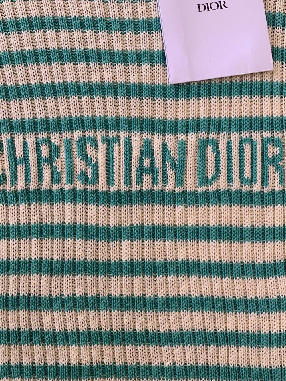 Dior Dior Striped Logo Knit Top Size 38 Size M / US 6-8 / IT 42-44 - 8 Thumbnail