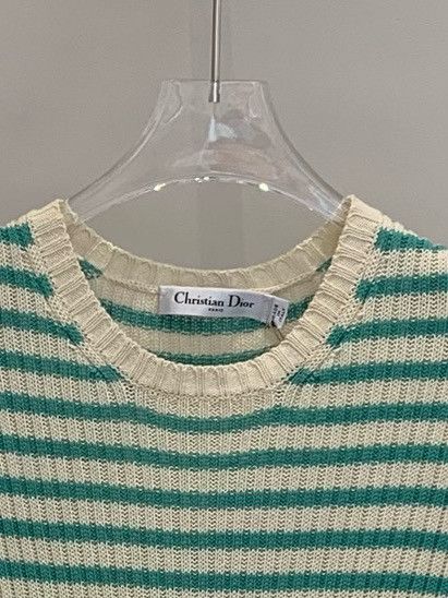 Dior Dior Striped Logo Knit Top Size 38 Size M / US 6-8 / IT 42-44 - 3 Thumbnail