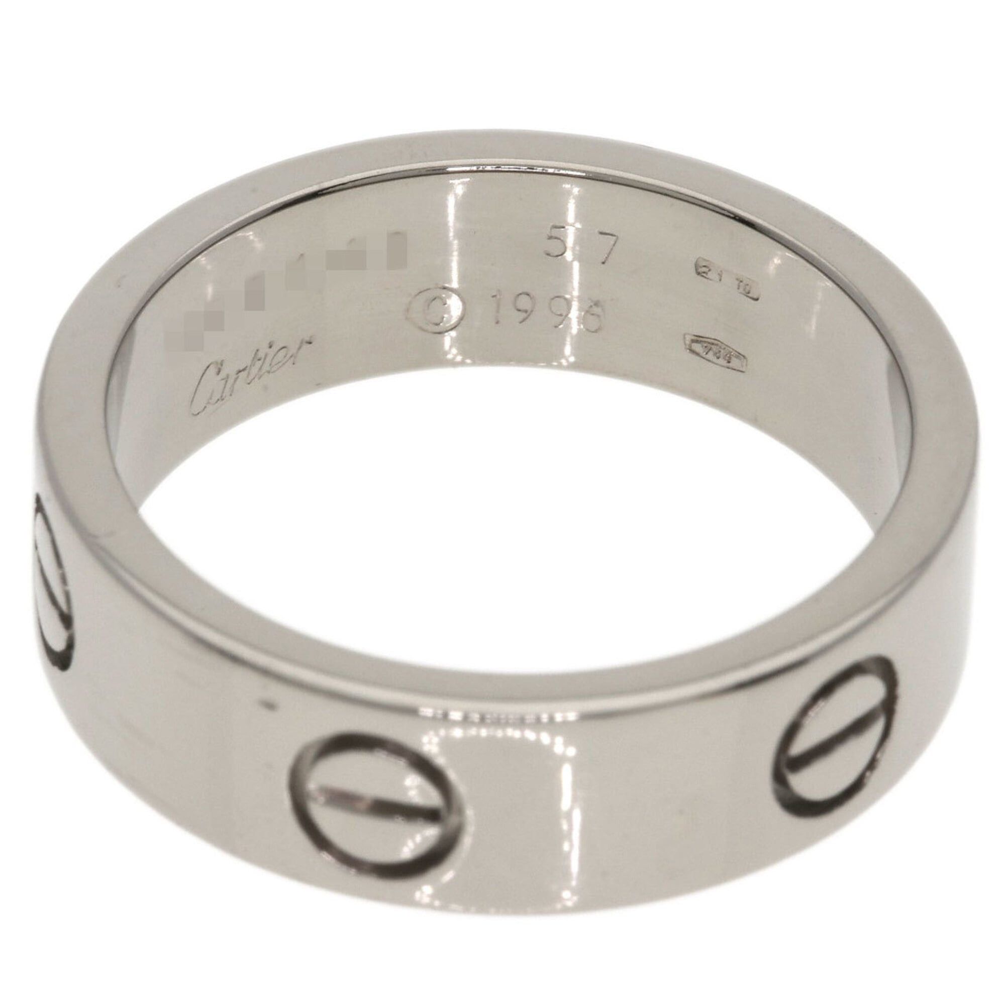 Cartier Cartier Love Ring #57, 18K White Gold, Women's Ring, CARTIER Size ONE SIZE - 4 Thumbnail
