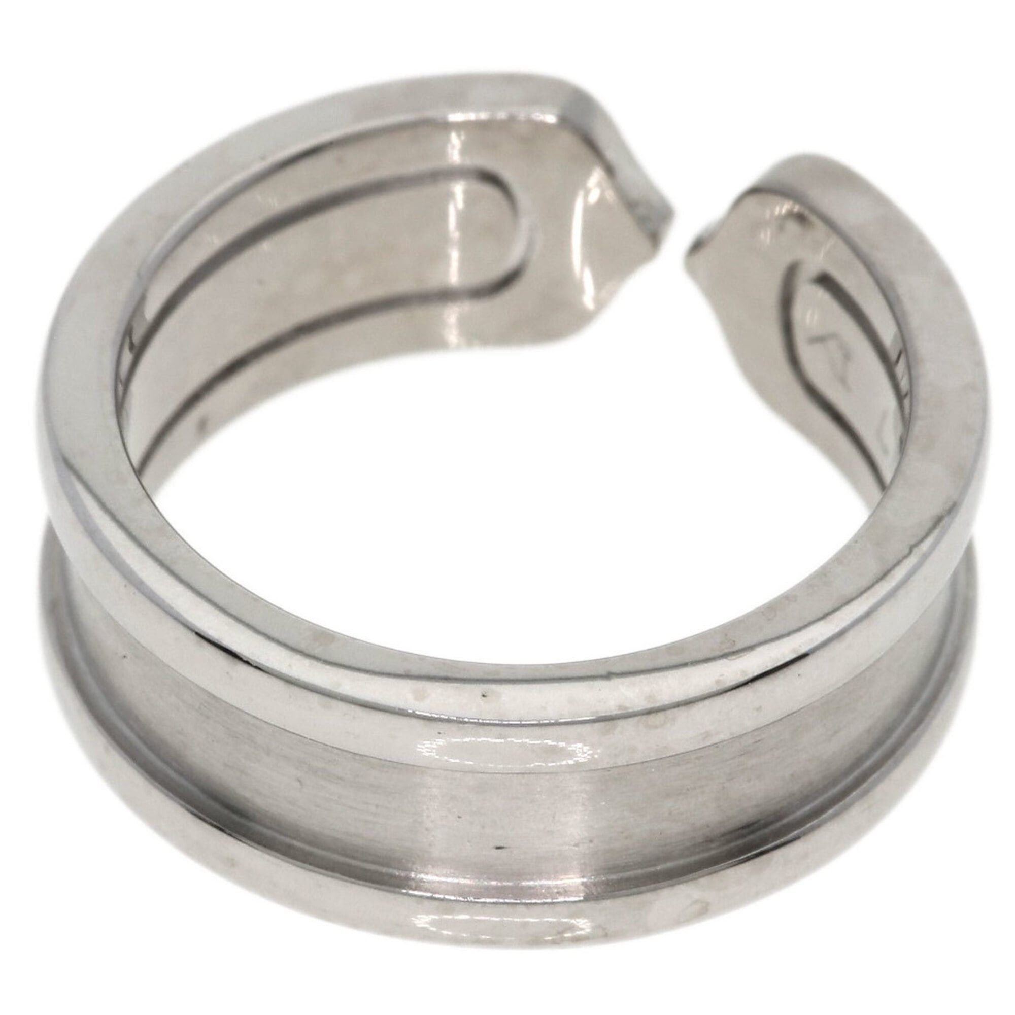 Cartier Cartier C2 Ring SM Diamond #47 Ring, 18K White Gold, Women's, CARTIER Size ONE SIZE - 12 Thumbnail