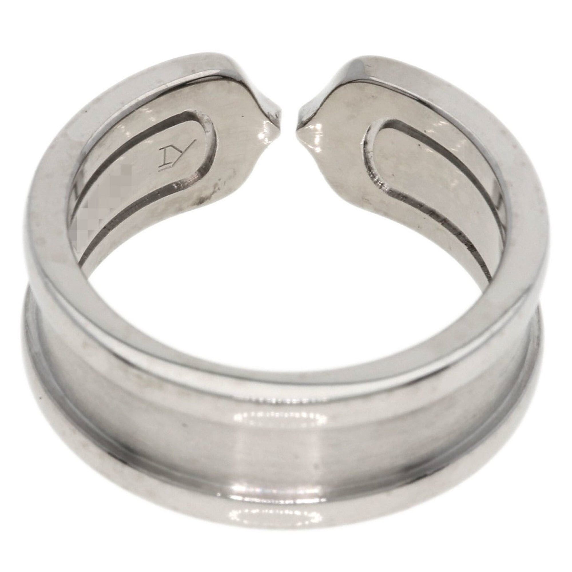 Cartier Cartier C2 Ring SM Diamond #47 Ring, 18K White Gold, Women's, CARTIER Size ONE SIZE - 4 Thumbnail