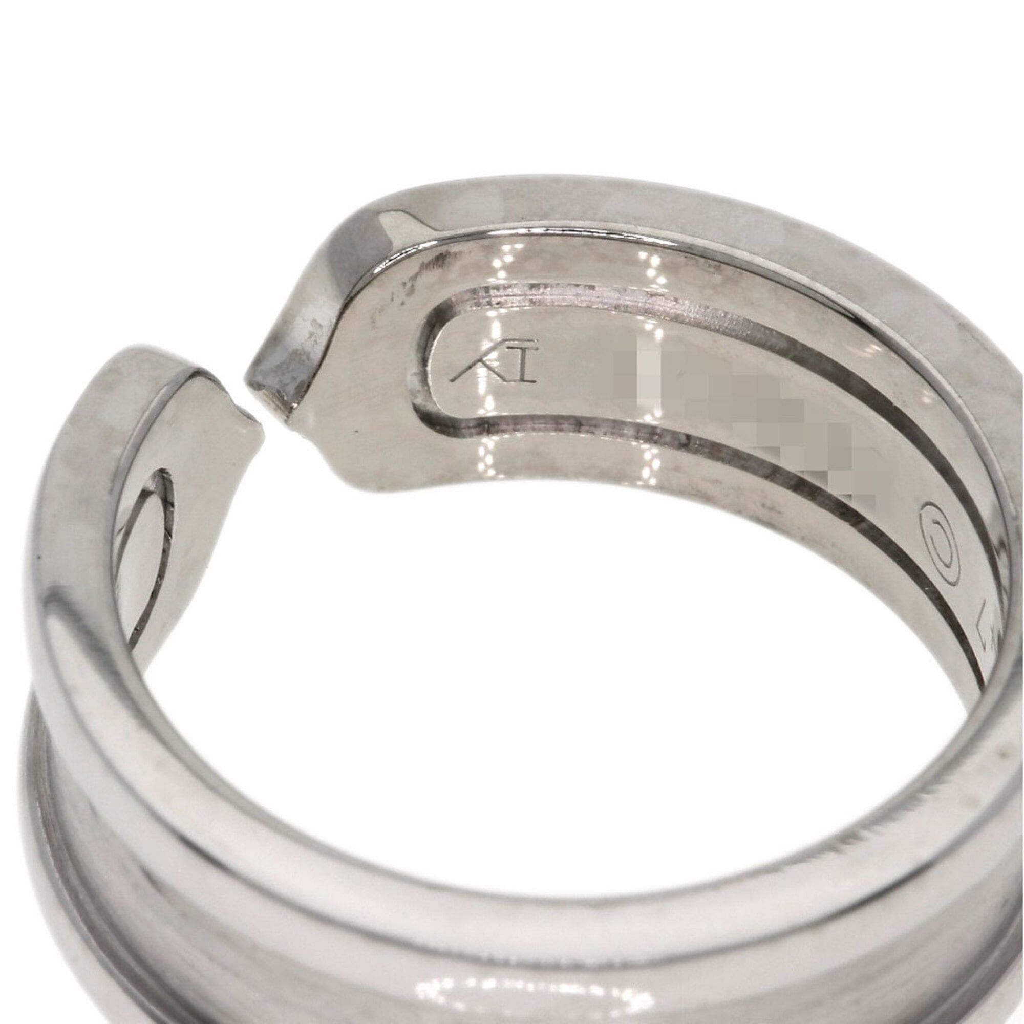 Cartier Cartier C2 Ring SM Diamond #47 Ring, 18K White Gold, Women's, CARTIER Size ONE SIZE - 11 Thumbnail