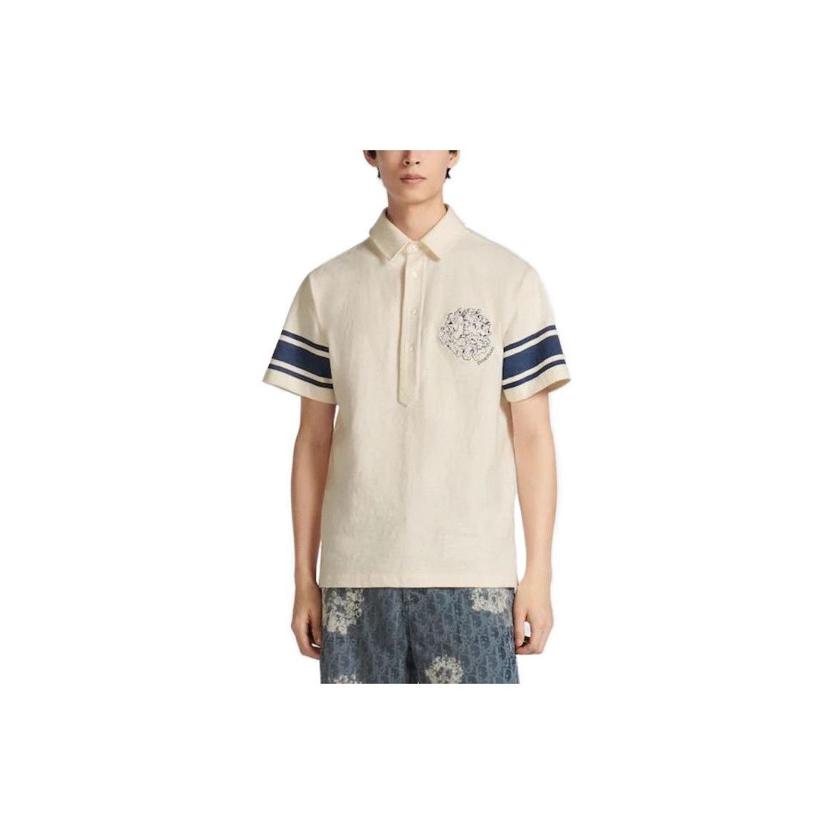 Dior Dior Dior Tears Floral Logo Polo Size M Size US M / EU 48-50 / 2 - 6 Thumbnail
