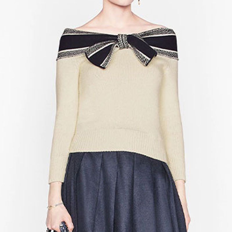 Dior Dior Bow Detail Wool Cashmere Sweater Size 38 Size S / US 4 / IT 40 - 5 Thumbnail