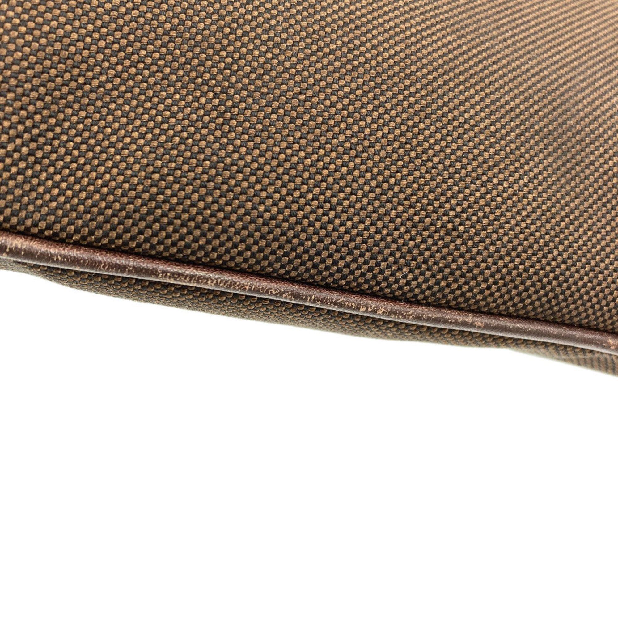 Prada Prada Logo Shoulder Bag, Canvas/Calfskin, Women's PRADA Size ONE SIZE - 12 Thumbnail