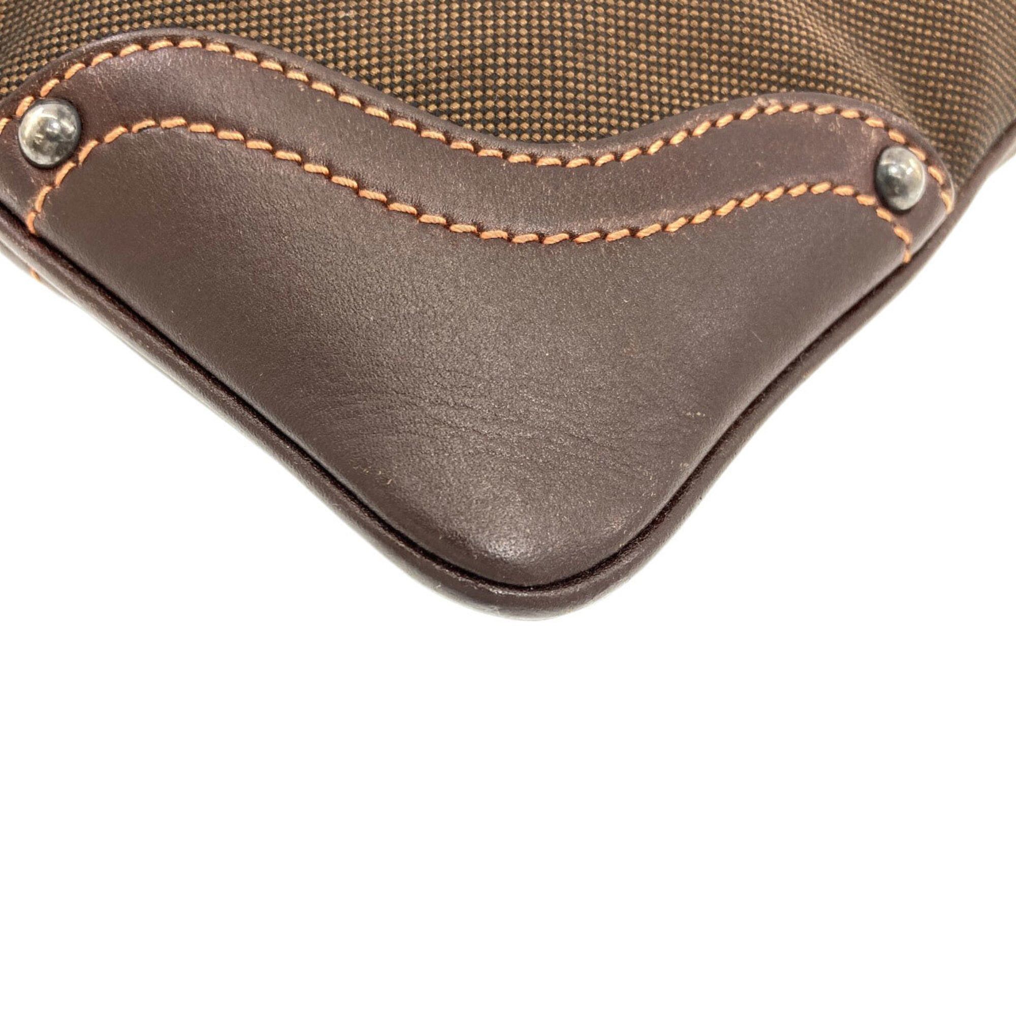 Prada Prada Logo Shoulder Bag, Canvas/Calfskin, Women's PRADA Size ONE SIZE - 22 Thumbnail