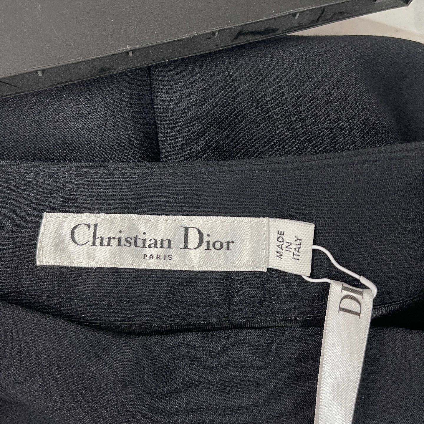 Dior Dior Black Wool Silk Pants Size 40 Size 28" / US 6 / IT 42 - 3 Thumbnail