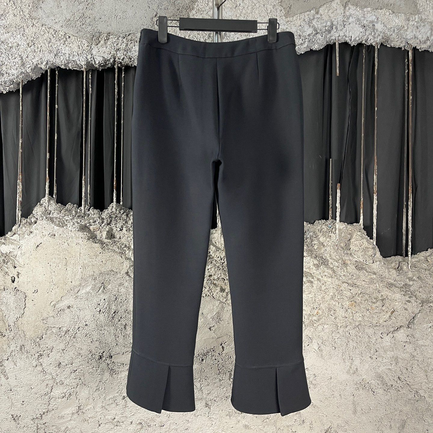Dior Dior Black Wool Silk Pants Size 40 Size 28" / US 6 / IT 42 - 2 Thumbnail