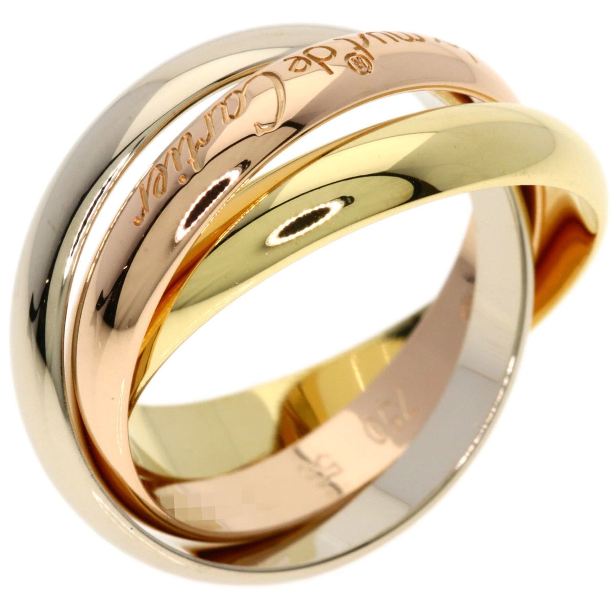 Cartier Cartier Trinity #53 Ring - 18K Yellow Gold/18K Pink White Gold Women's CARTIER Size ONE SIZE - 2 Thumbnail