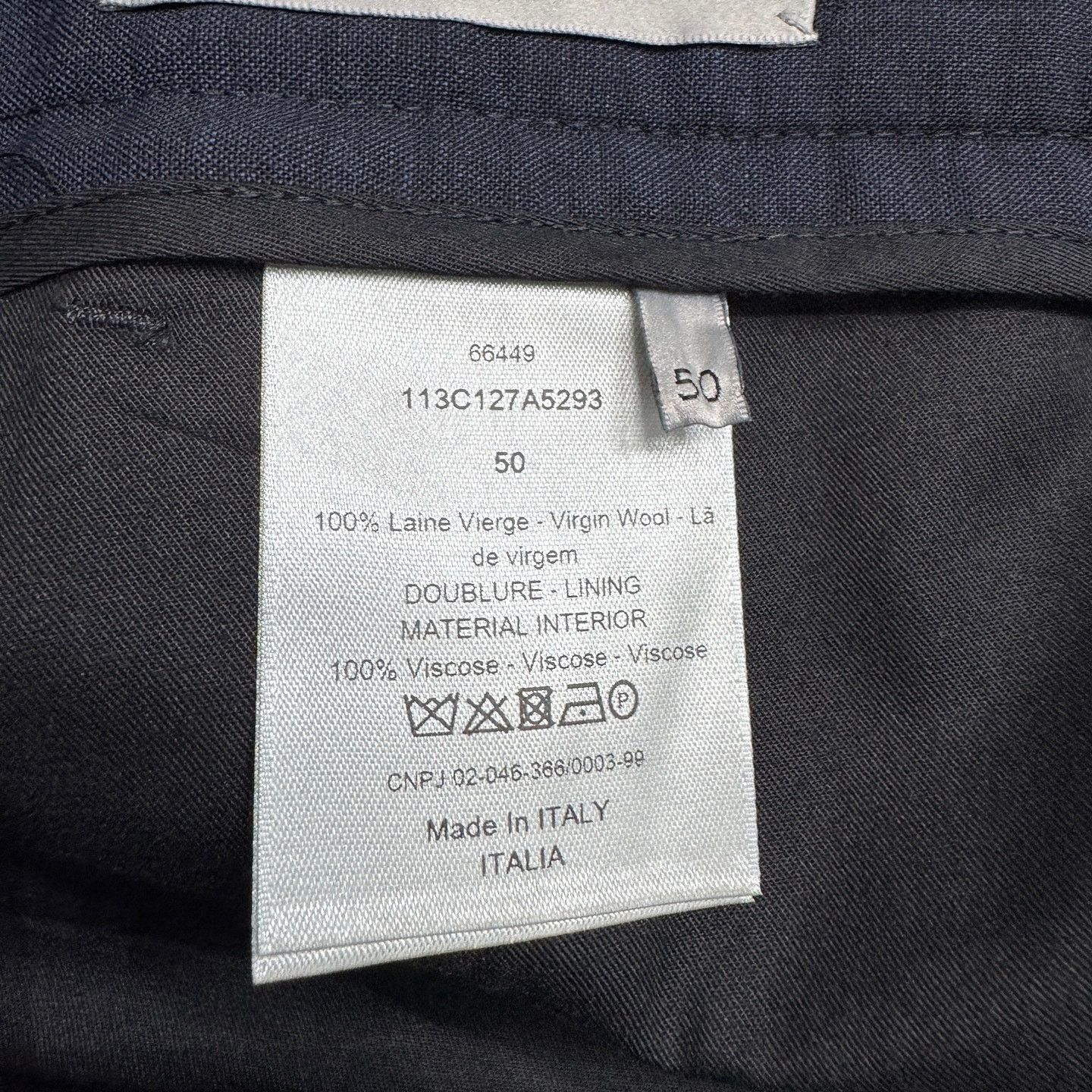 Dior Dior Virgin Wool Trousers Size 34 Size US 34 / EU 50 - 4 Thumbnail
