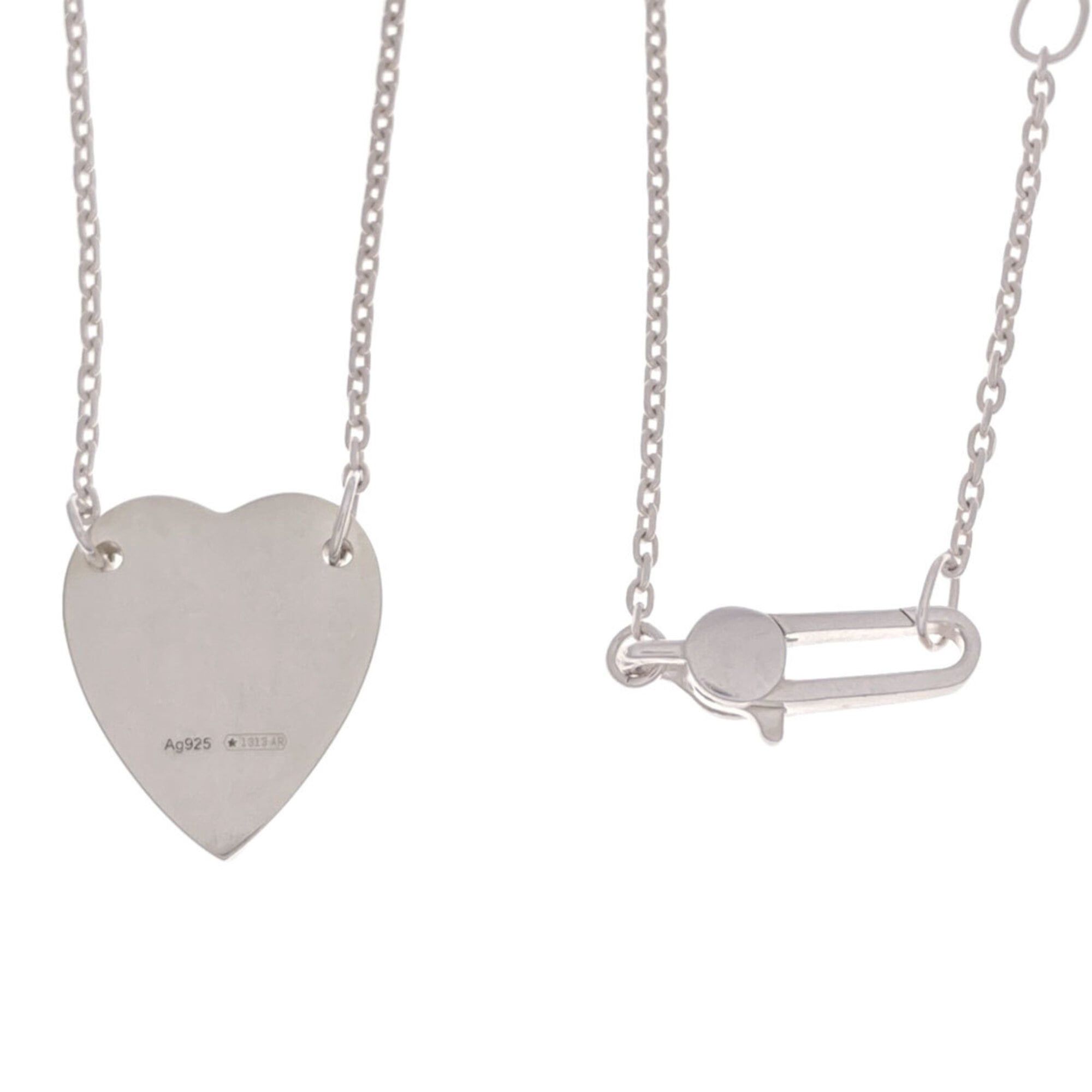 Gucci Gucci Heart Necklace, Silver, Women's Size ONE SIZE - 6 Thumbnail