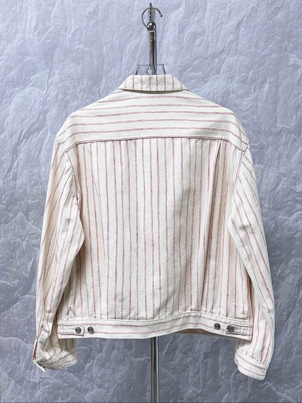 Dior Dior Striped Embroidered Denim Jacket Size 50 Size US M / EU 48-50 / 2 - 2 Thumbnail