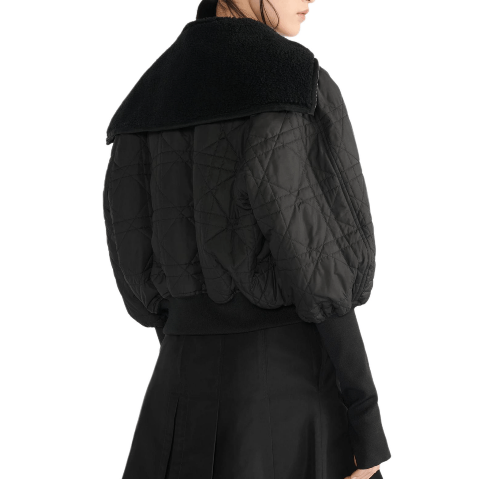 Dior Dior Quilted Shearling Collar Jacket Size FR 36 Size XS / US 0-2 / IT 36-38 - 10 Thumbnail