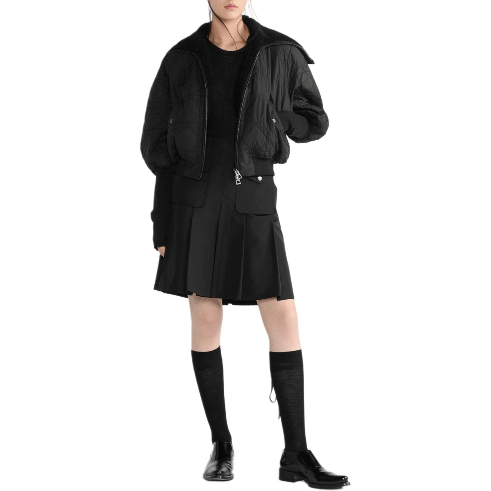 Dior Dior Quilted Shearling Collar Jacket Size FR 36 Size XS / US 0-2 / IT 36-38 - 9 Thumbnail