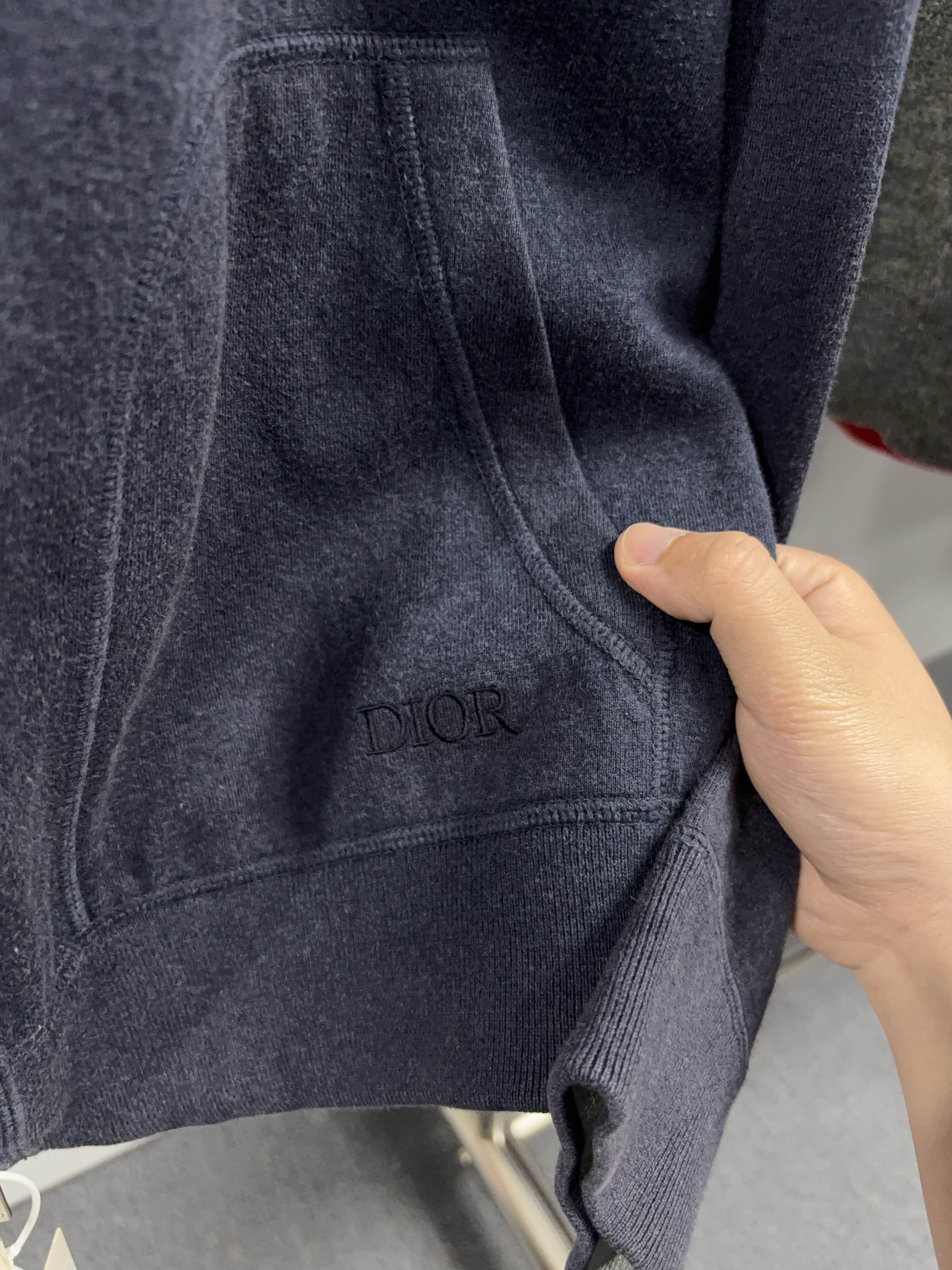 Dior Dior Oblique Zip Hoodie Size M Size US M / EU 48-50 / 2 - 11 Thumbnail