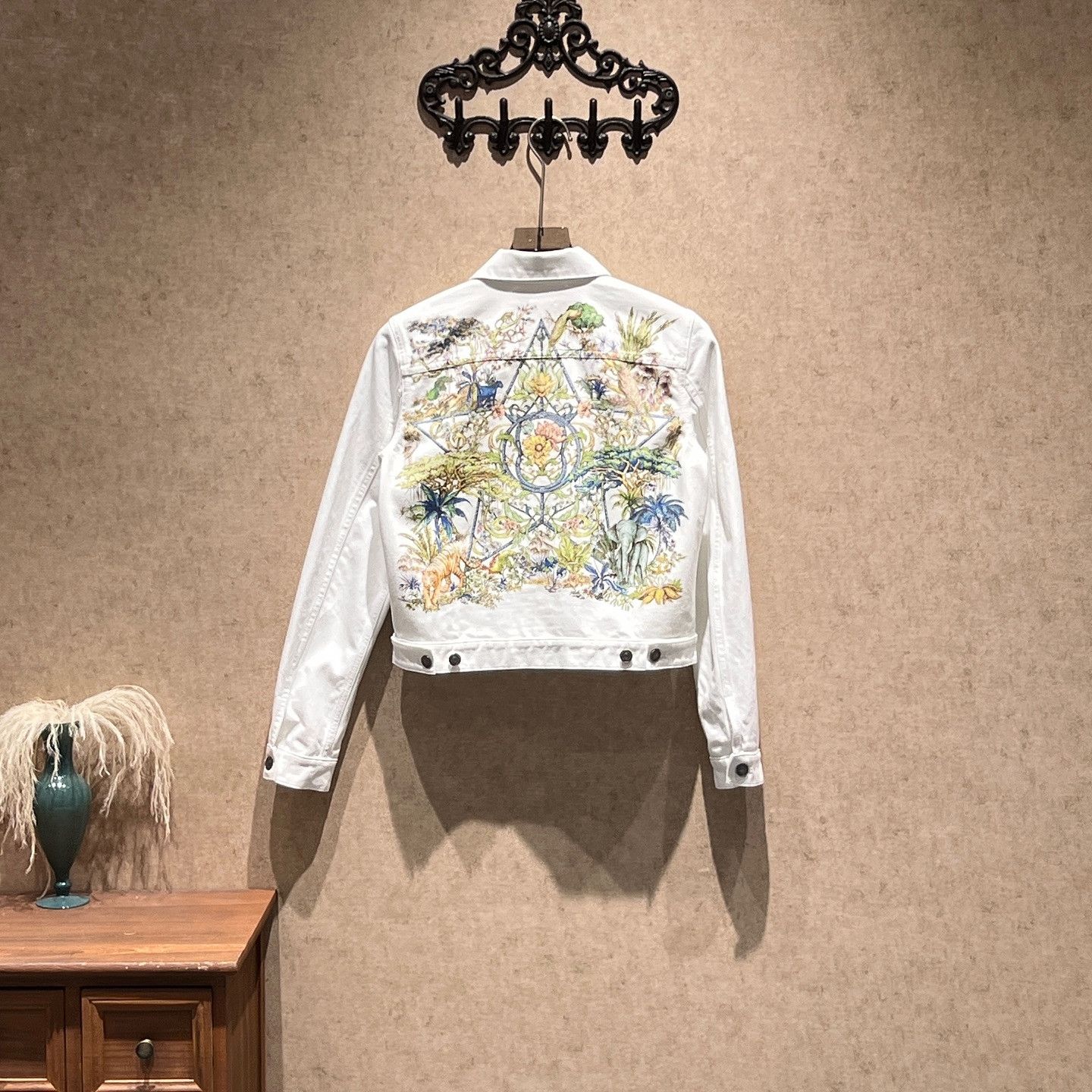 Dior Dior Bee Embroidery Denim Jacket Size 36 Size XS / US 0-2 / IT 36-38 - 2 Thumbnail