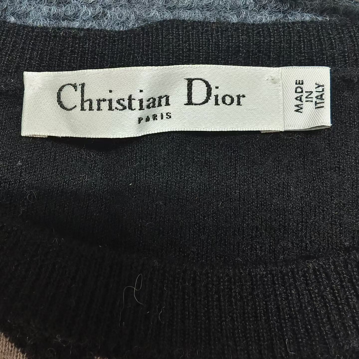 Dior Christian Dior Houndstooth Wool Sweater Size FR 38 Size S / US 4 / IT 40 - 3 Thumbnail