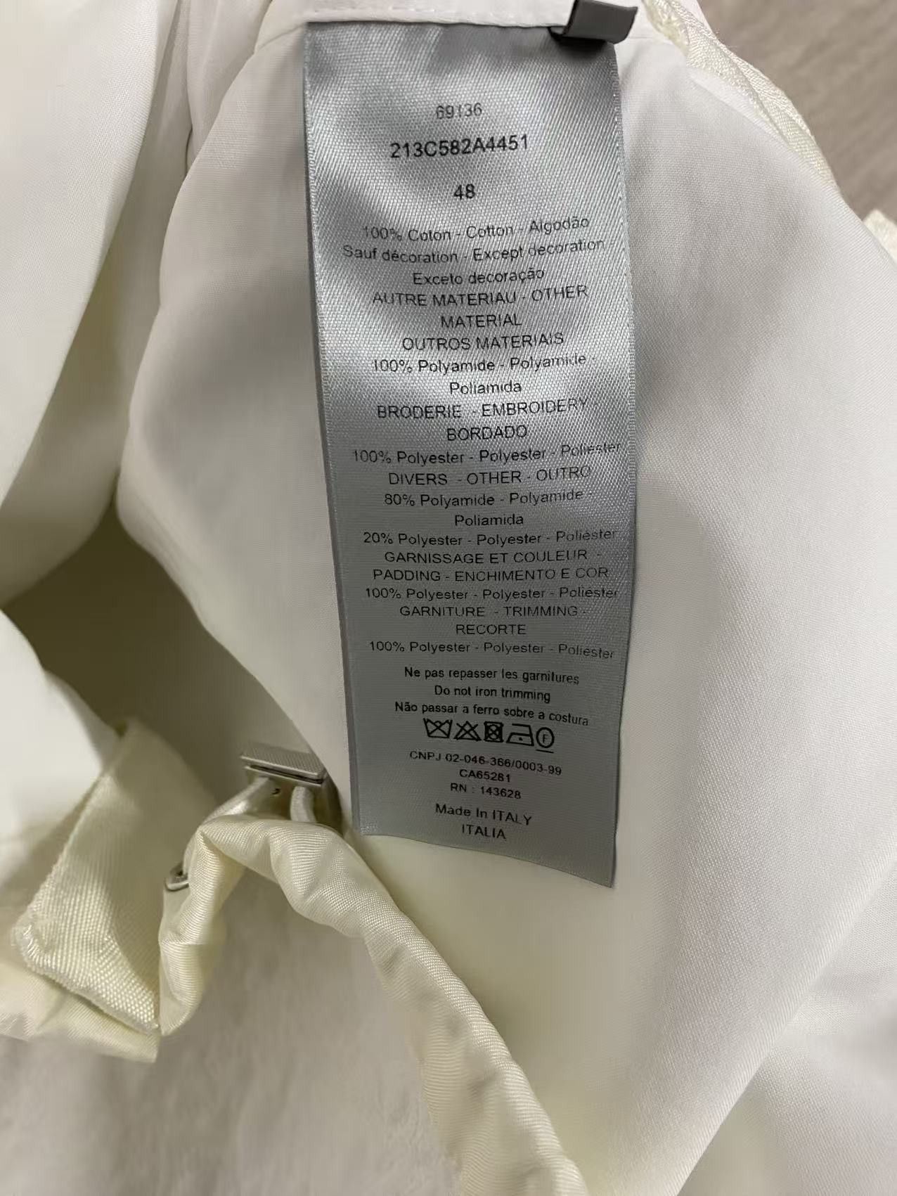Dior Dior x Sacai Quilted Shirt Size 48 Size US M / EU 48-50 / 2 - 4 Thumbnail