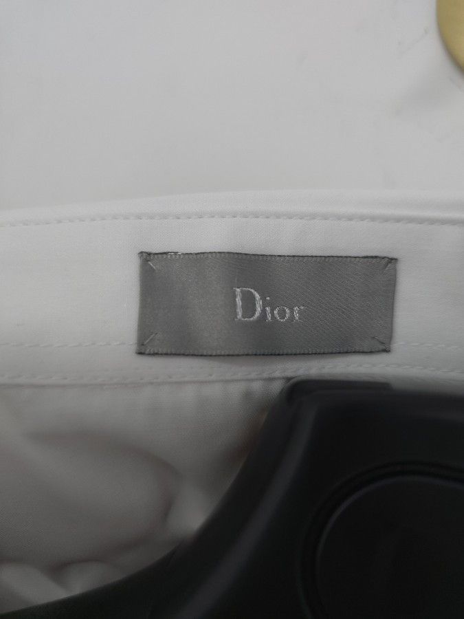 Dior Dior Embroidered Logo Cotton Shirt Size M Size US M / EU 48-50 / 2 - 3 Thumbnail