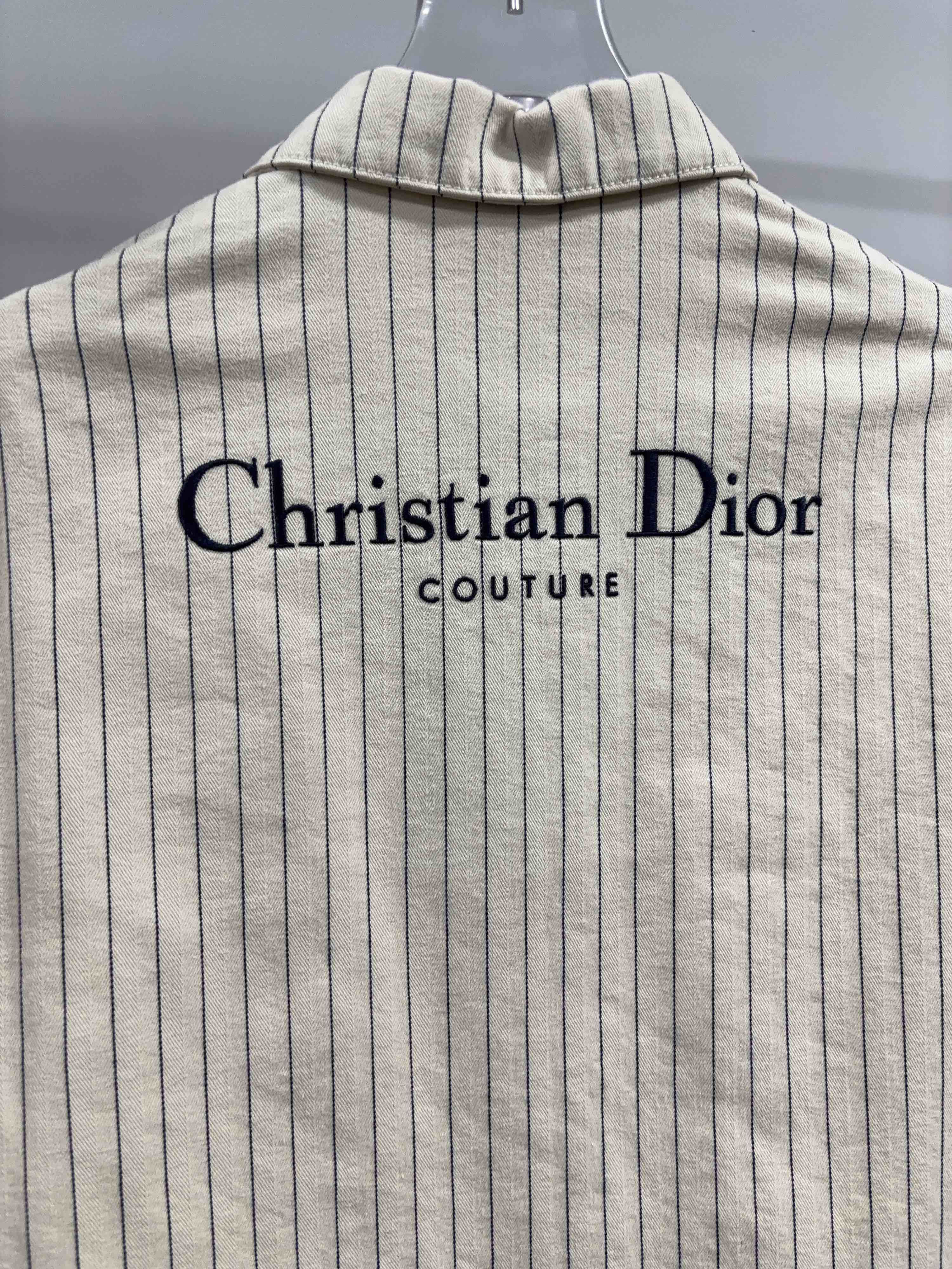 Dior Dior Pinstripe Christian Dior Couture Shirt US S Size US S / EU 44-46 / 1 - 10 Thumbnail