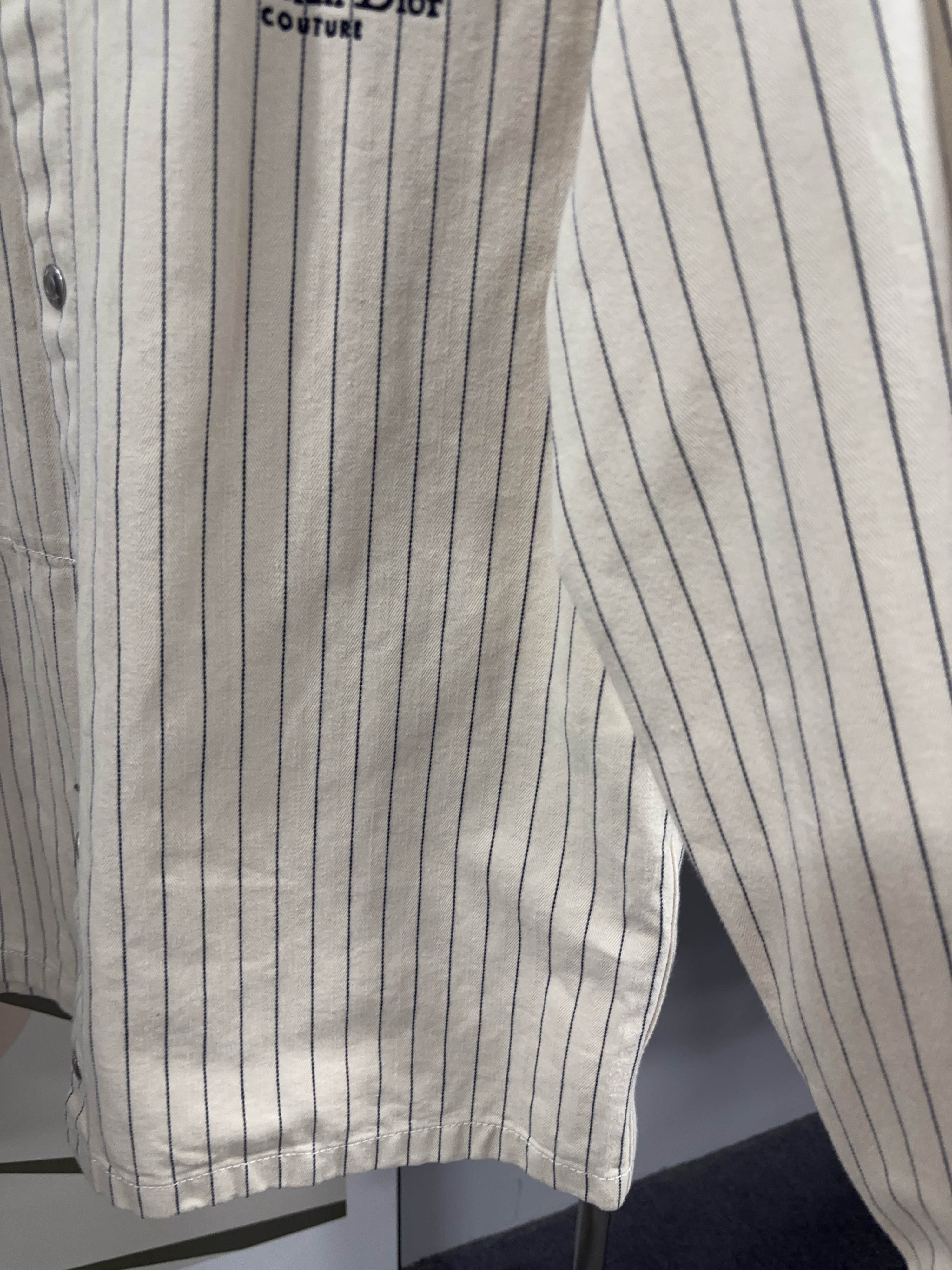 Dior Dior Pinstripe Christian Dior Couture Shirt US S Size US S / EU 44-46 / 1 - 9 Thumbnail