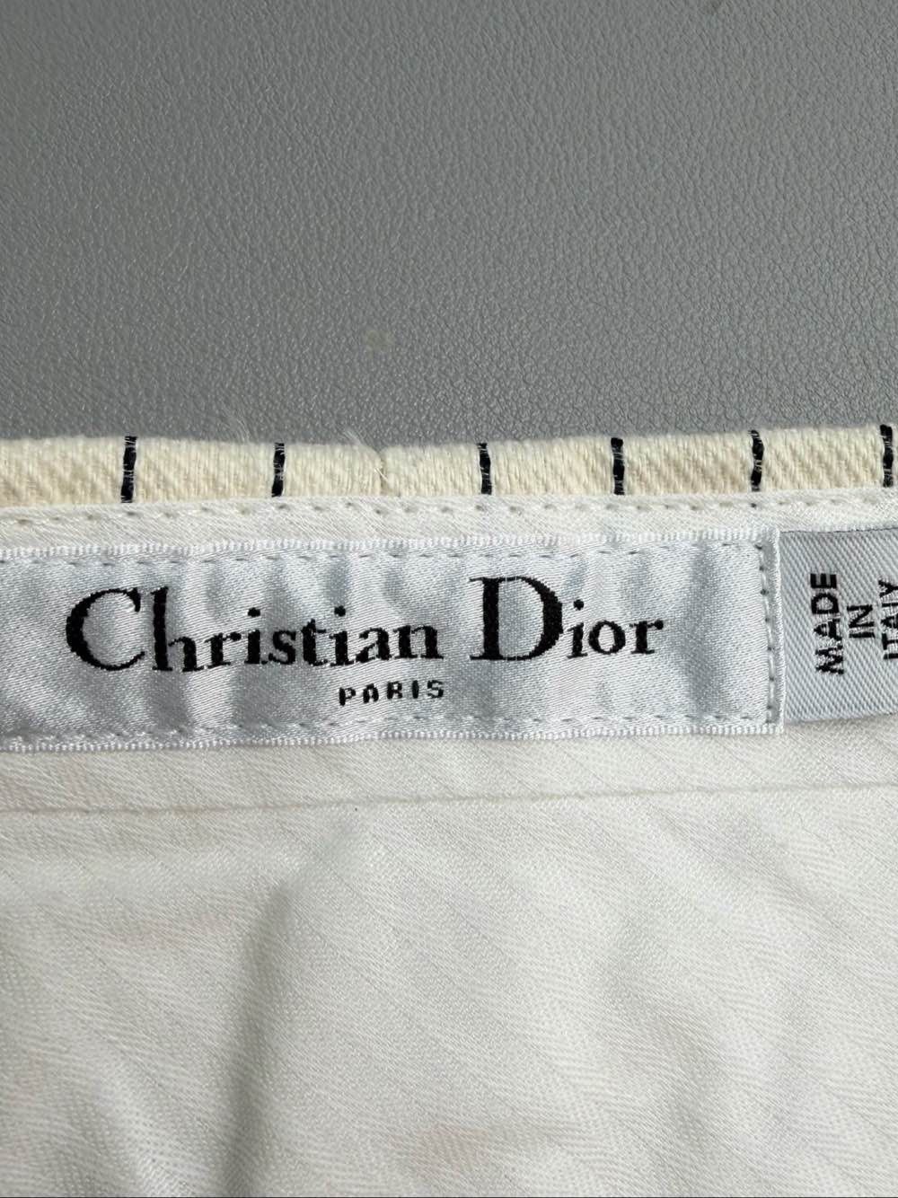 Dior Dior Striped Cotton Blend Shorts Size 40 Size 28" / US 6 / IT 42 - 3 Thumbnail