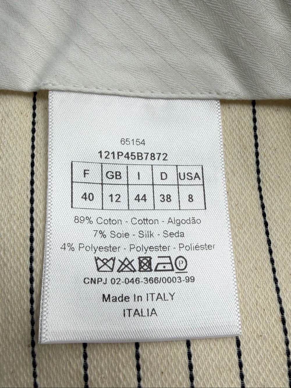 Dior Dior Striped Cotton Blend Shorts Size 40 Size 28" / US 6 / IT 42 - 4 Thumbnail