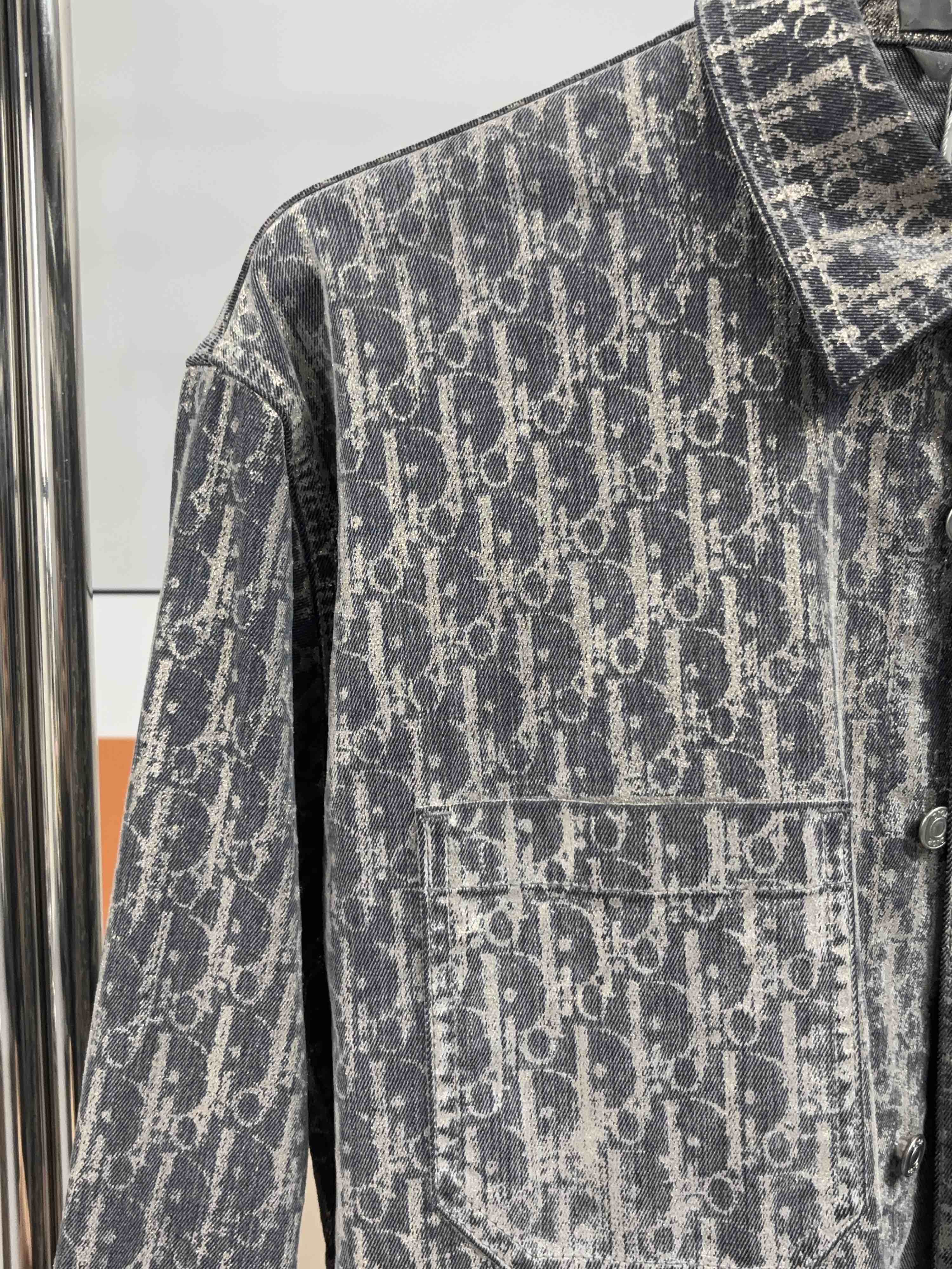 Dior Dior Oblique Logo Distressed Button Up Shirt Size 39 Size US M / EU 48-50 / 2 - 6 Thumbnail