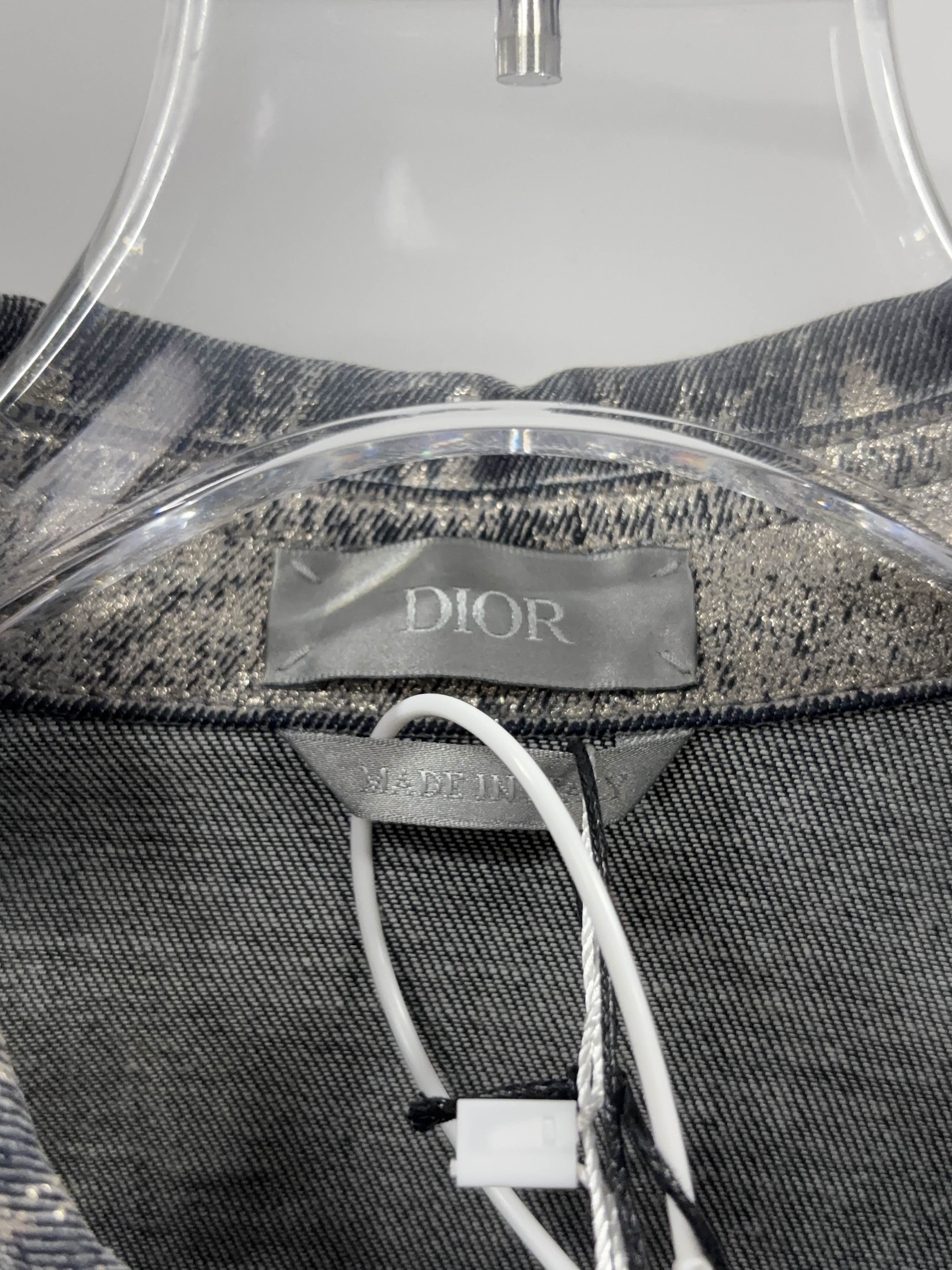 Dior Dior Oblique Logo Distressed Button Up Shirt Size 39 Size US M / EU 48-50 / 2 - 3 Thumbnail