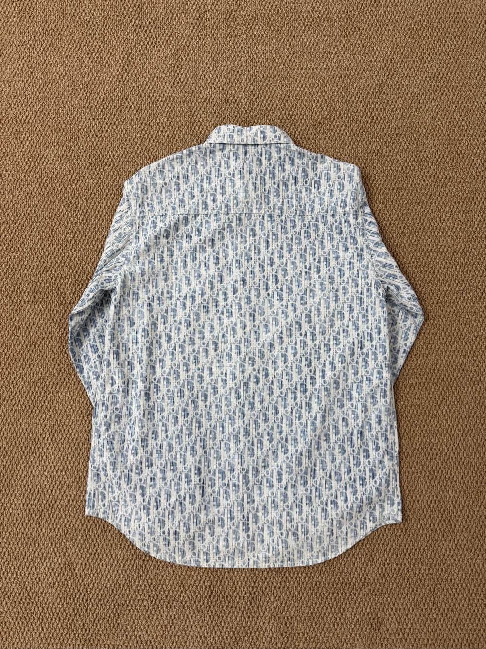 Dior Dior Oblique Kasuri Long Sleeve Shirt Size M Size US M / EU 48-50 / 2 - 2 Thumbnail