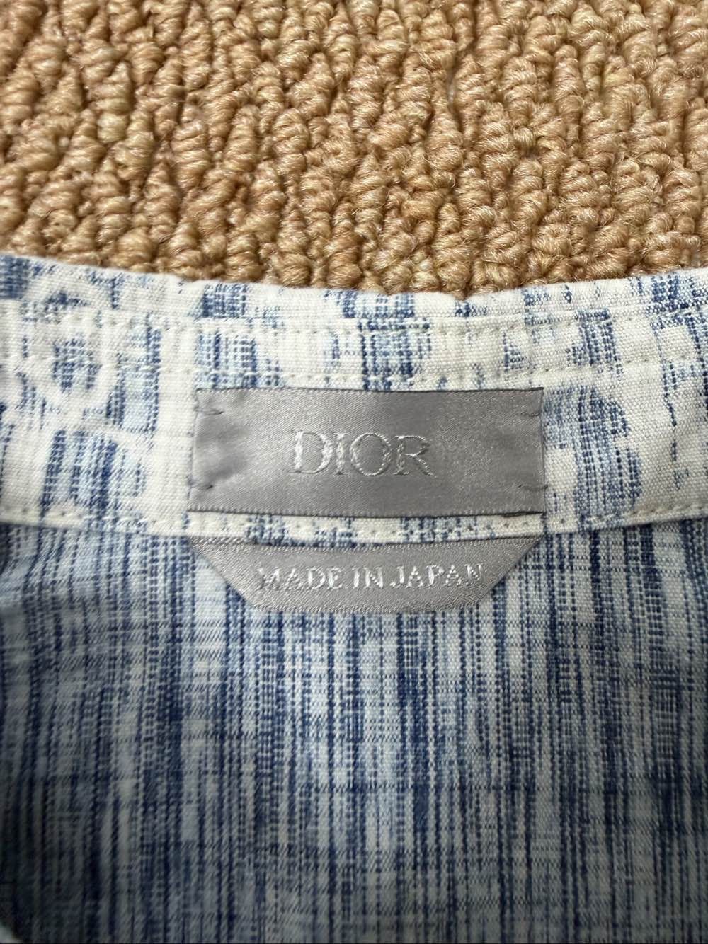 Dior Dior Oblique Kasuri Long Sleeve Shirt Size M Size US M / EU 48-50 / 2 - 3 Thumbnail