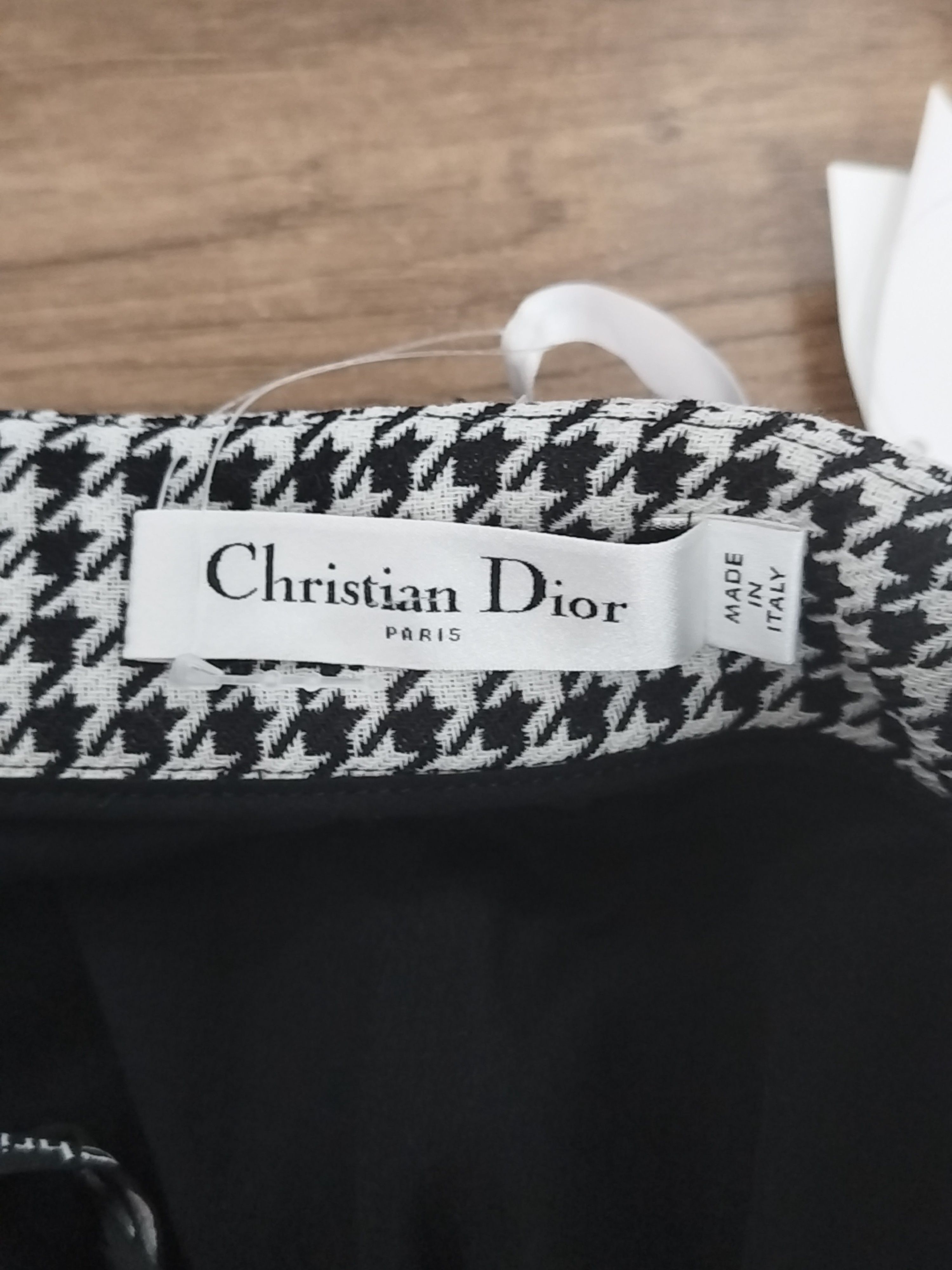 Dior Christian Dior Houndstooth Mini Skirt Size 36 Size 26" / US 2 / IT 38 - 3 Thumbnail