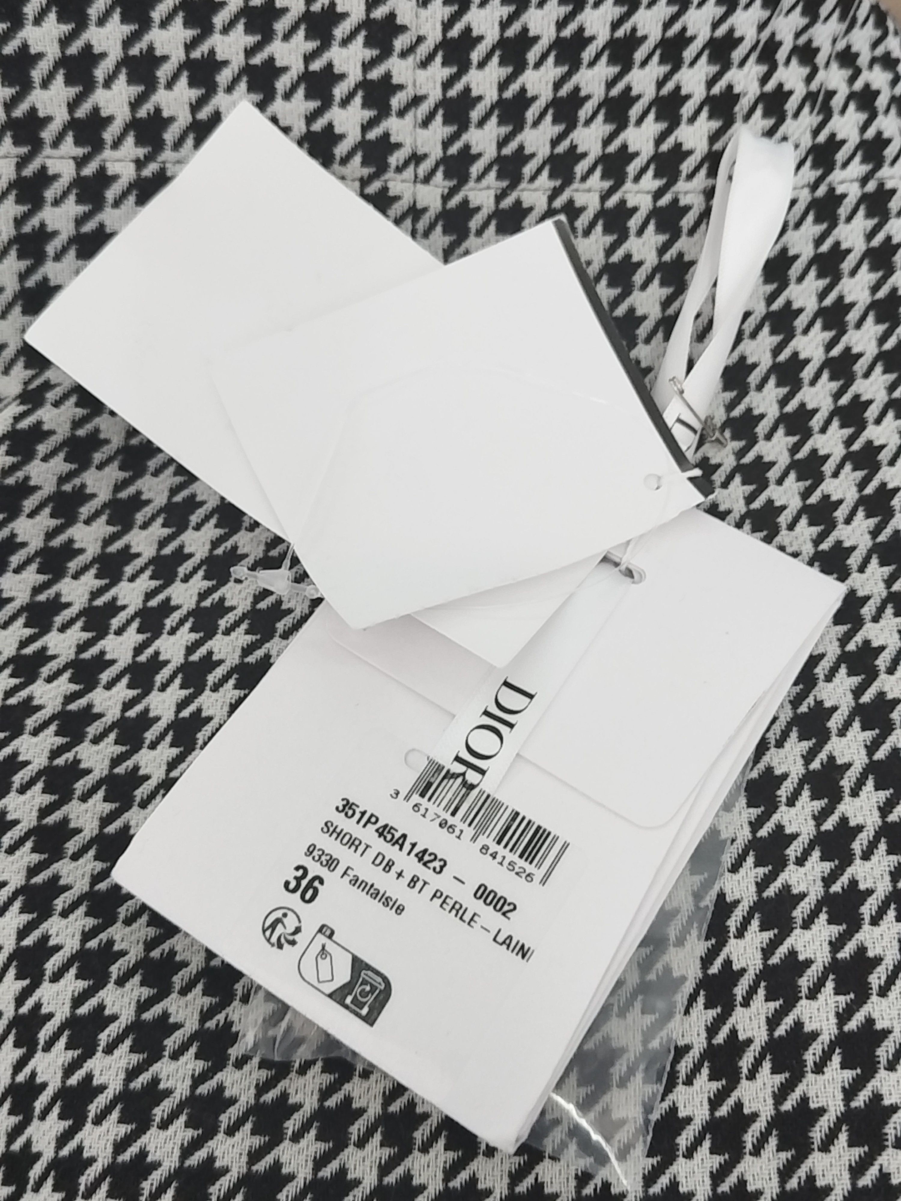 Dior Christian Dior Houndstooth Mini Skirt Size 36 Size 26" / US 2 / IT 38 - 5 Thumbnail