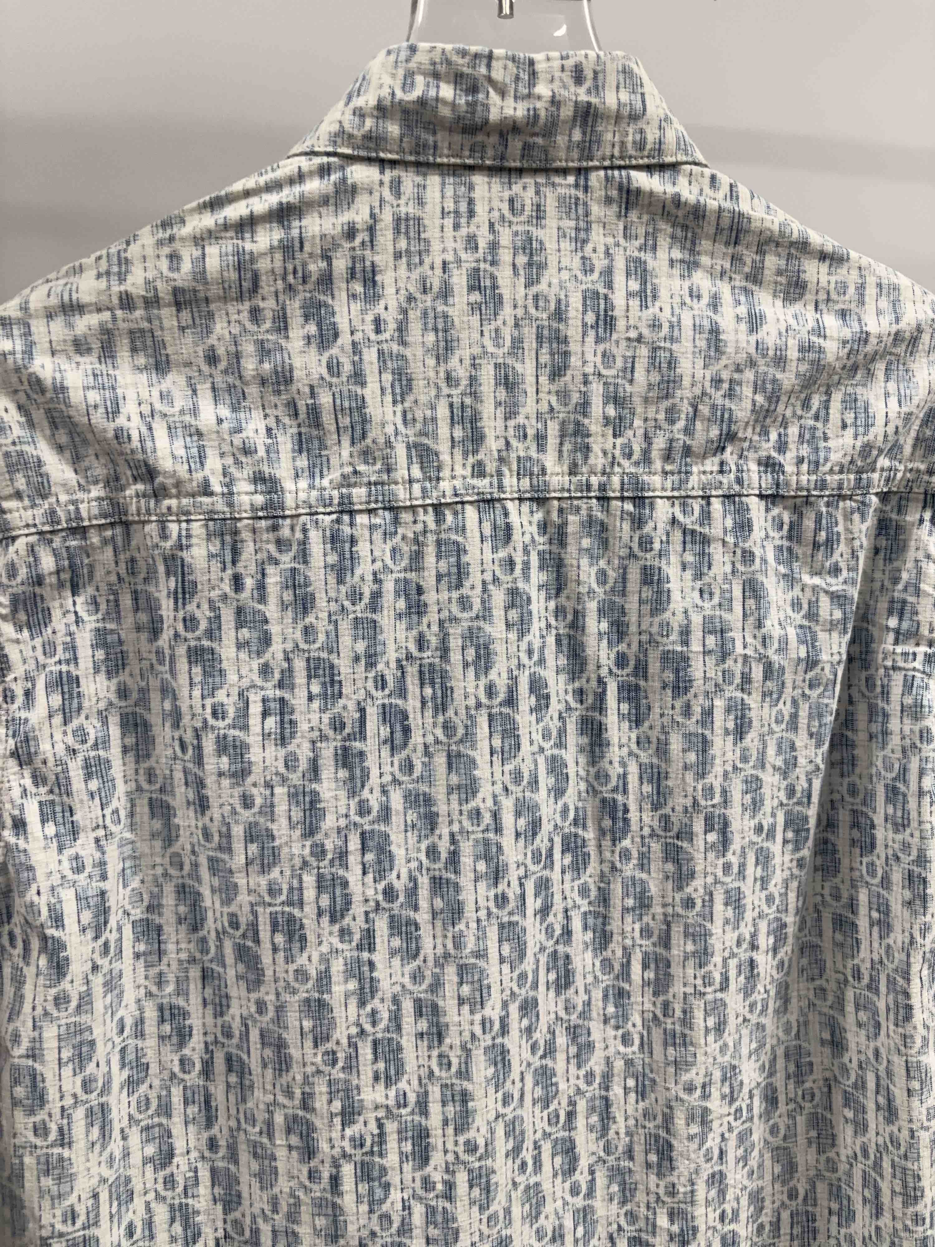 Dior DIOR Oblique Kasuri Button Up Shirt Size S Size US S / EU 44-46 / 1 - 12 Thumbnail