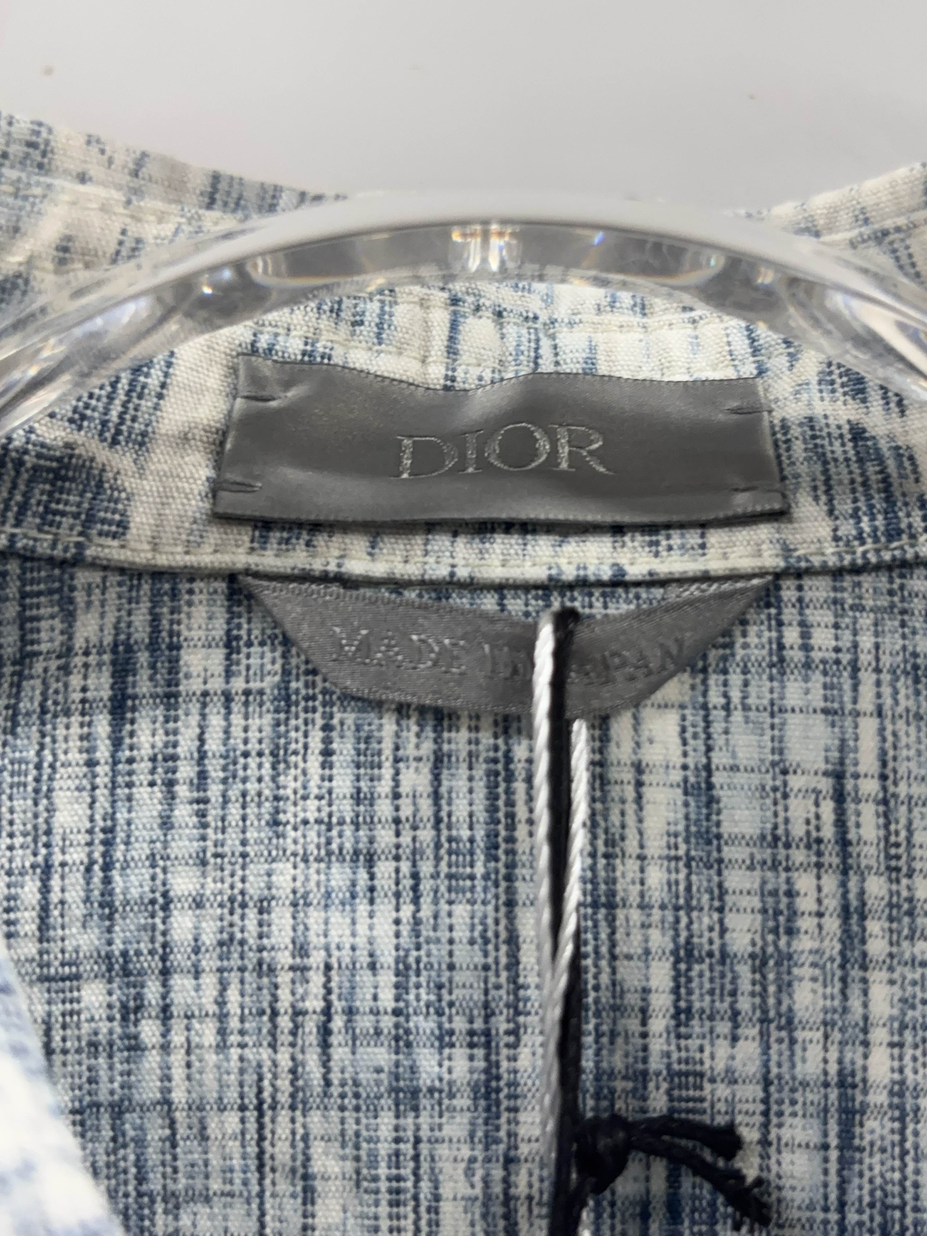 Dior DIOR Oblique Kasuri Button Up Shirt Size S Size US S / EU 44-46 / 1 - 3 Thumbnail
