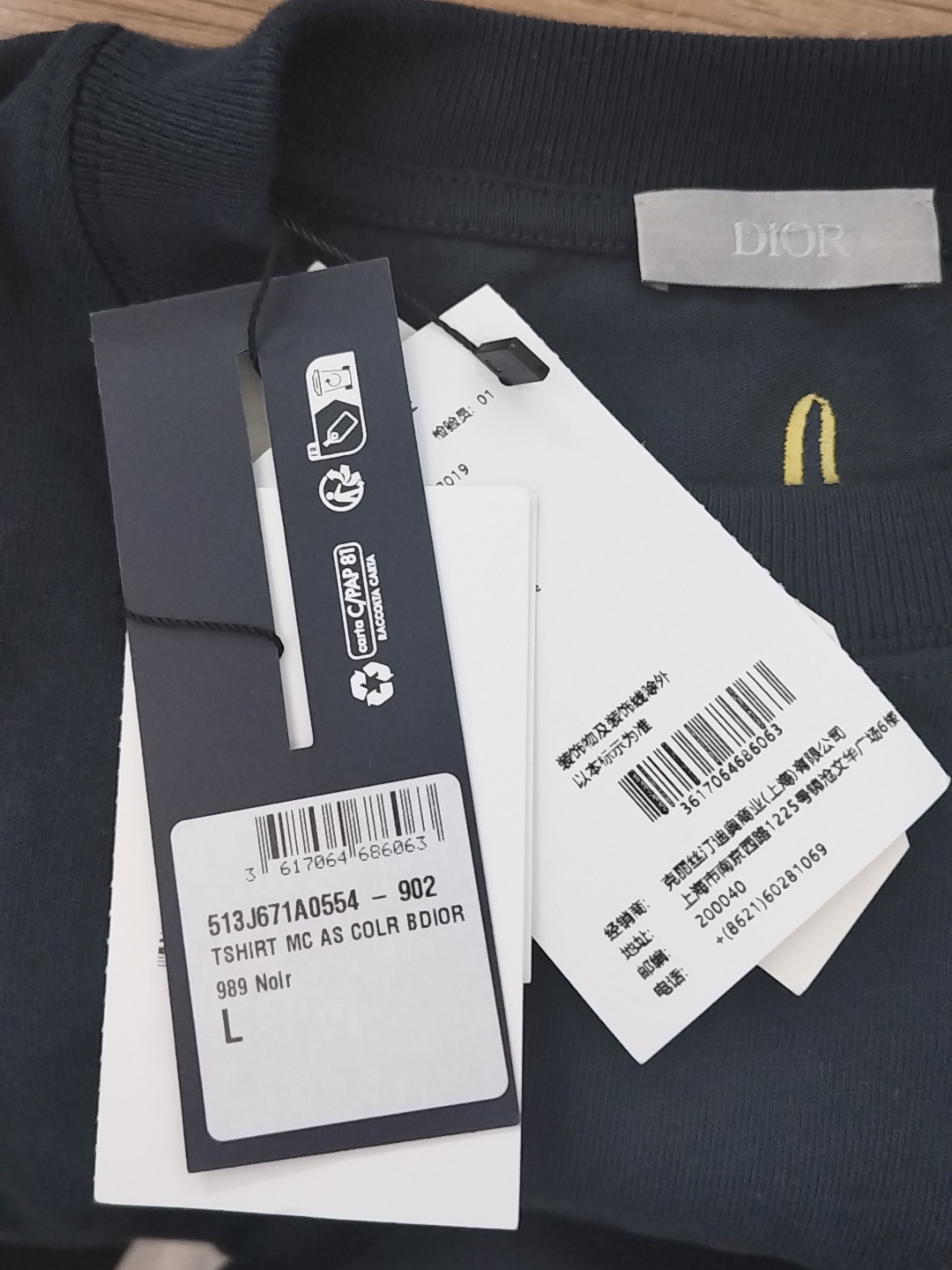 Dior Dior Logo Embroidery T-Shirt Size L Size US L / EU 52-54 / 3 - 5 Thumbnail