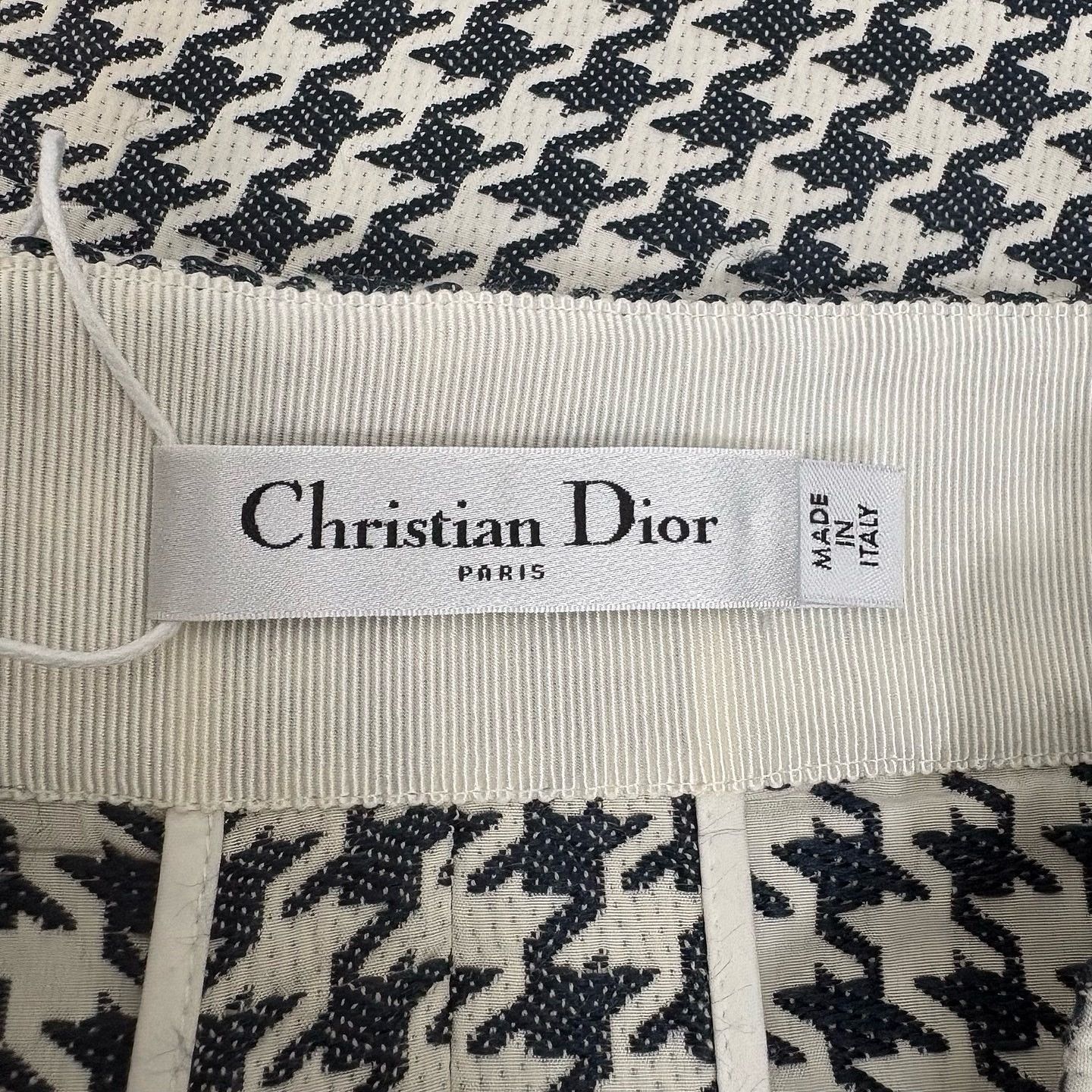Dior Dior Houndstooth Logo Mini Skirt Size 36 Size 26" / US 2 / IT 38 - 3 Thumbnail