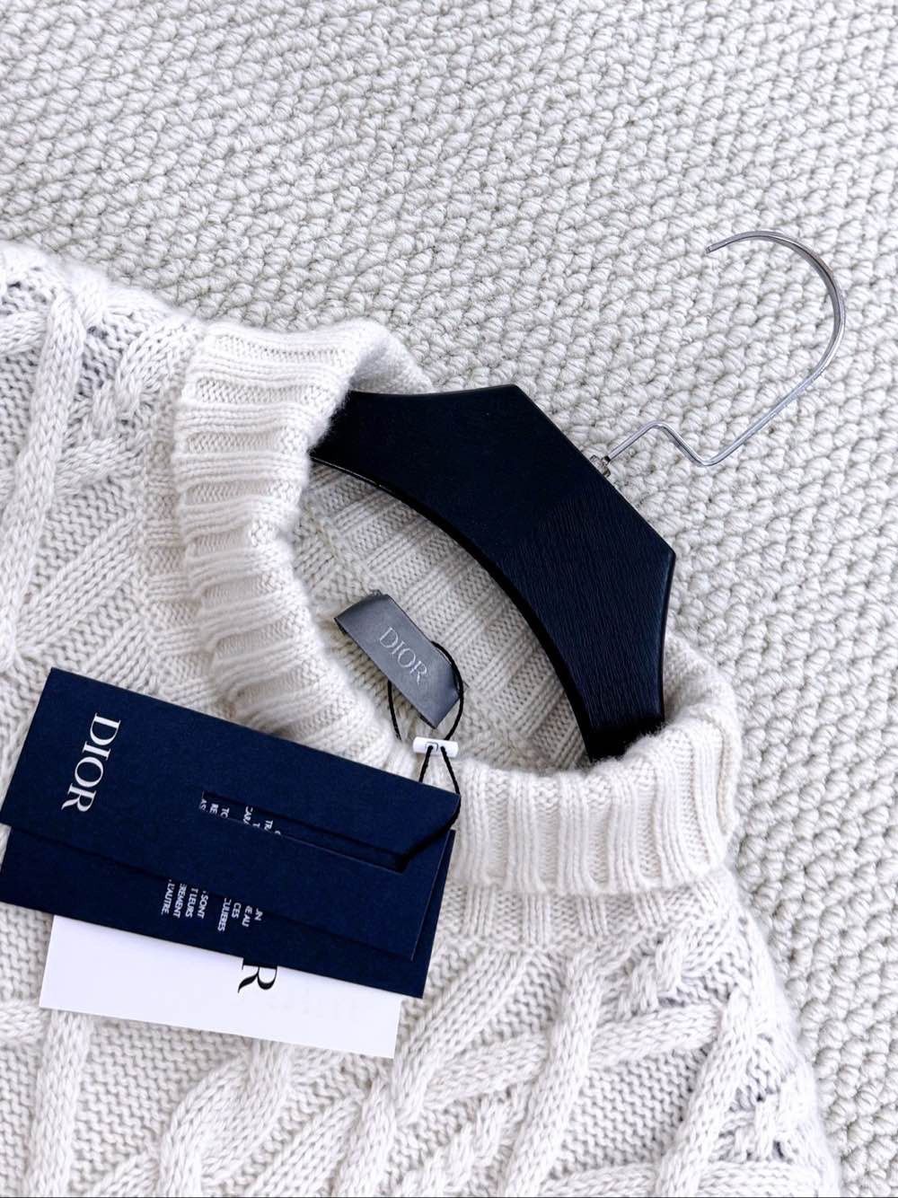 Dior Dior Cable Knit CD Logo Cashmere Sweater Size M Size US M / EU 48-50 / 2 - 3 Thumbnail