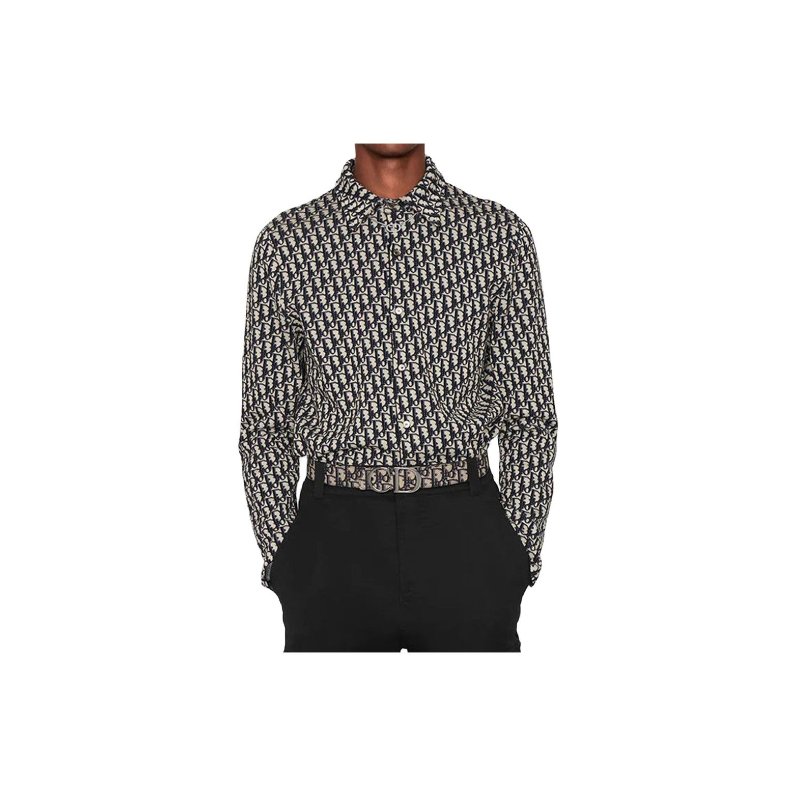 Dior Dior Oblique Logo Jacquard Shirt Size L Size US L / EU 52-54 / 3 - 6 Thumbnail