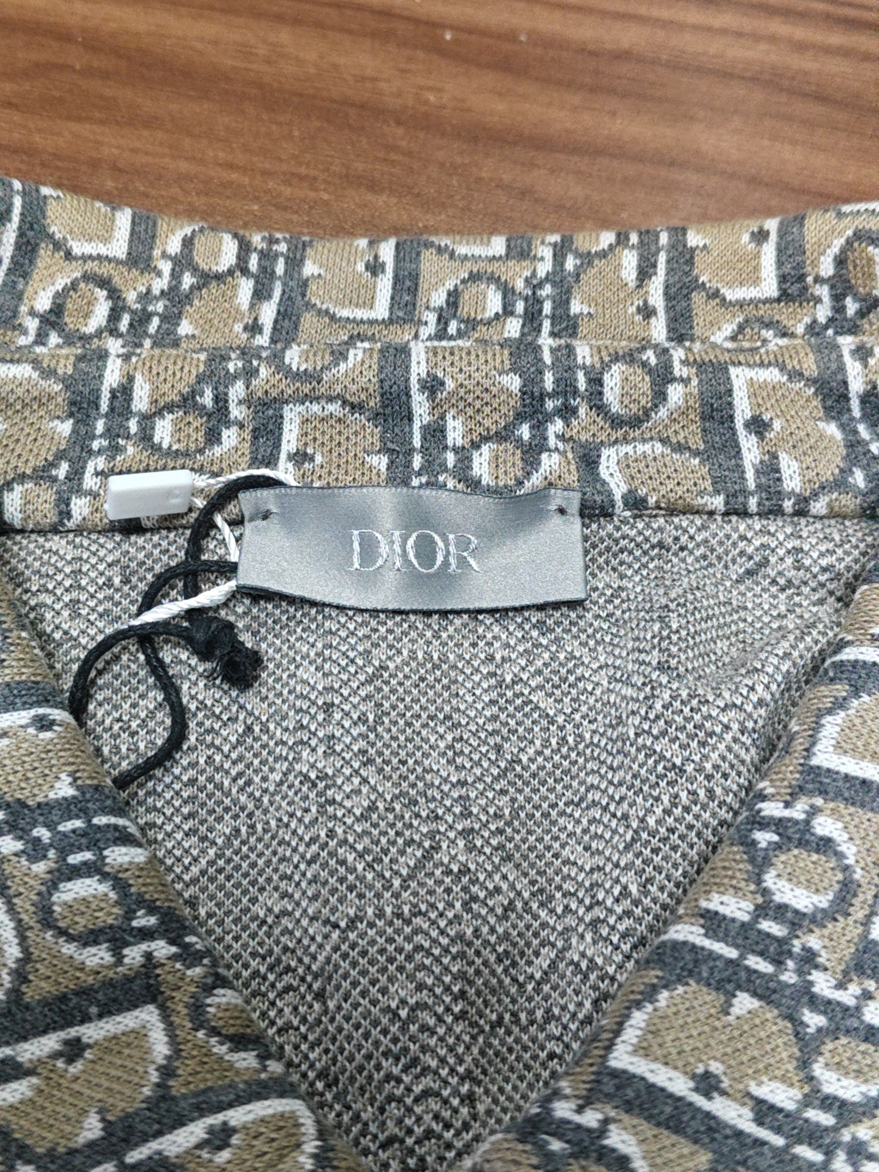 Dior Dior Oblique Logo Jacquard Shirt Size L Size US L / EU 52-54 / 3 - 3 Thumbnail