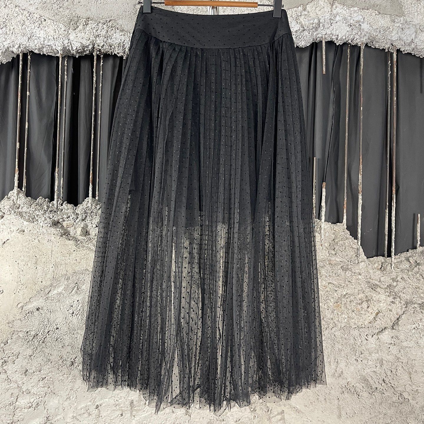 Dior Dior Polka Dot Tulle Midi Skirt Size 42 Size 30" / US 8 / IT 44 - 2 Thumbnail