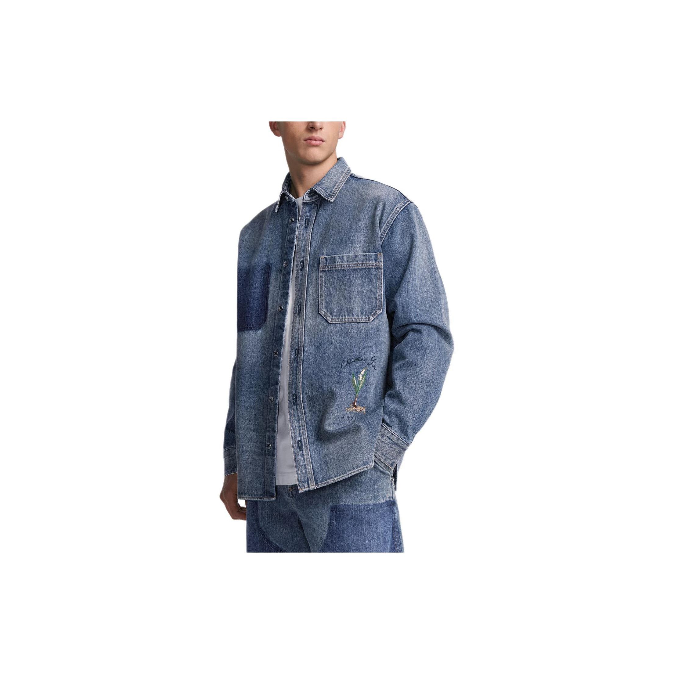 Dior Dior Lily of the Valley Denim Shirt Size S Size US S / EU 44-46 / 1 - 6 Thumbnail