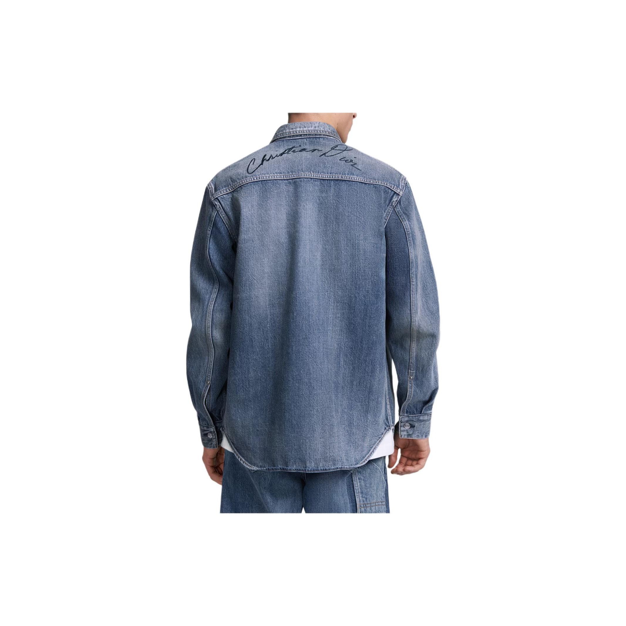 Dior Dior Lily of the Valley Denim Shirt Size S Size US S / EU 44-46 / 1 - 7 Thumbnail