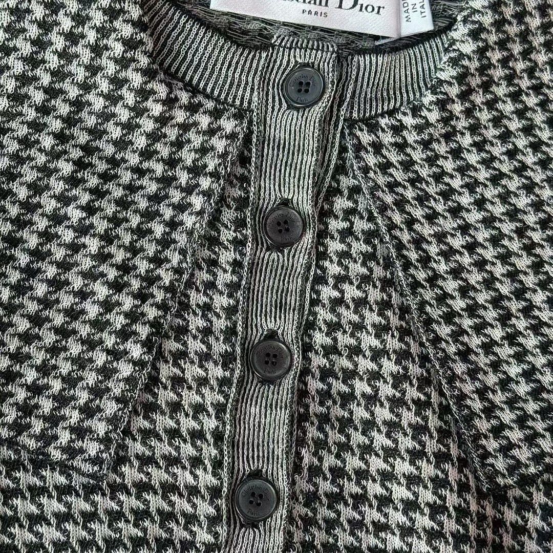 Dior Dior Houndstooth Wool Sweater Size 38 Size S / US 4 / IT 40 - 5 Thumbnail