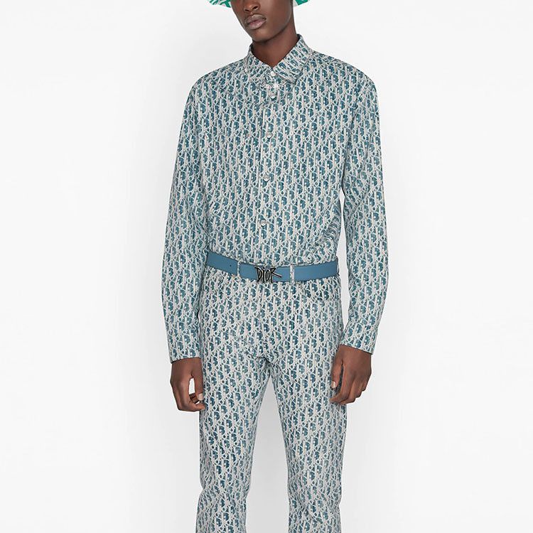 Dior Dior Oblique Kasuri Button Up Shirt Size S Size US S / EU 44-46 / 1 - 8 Thumbnail