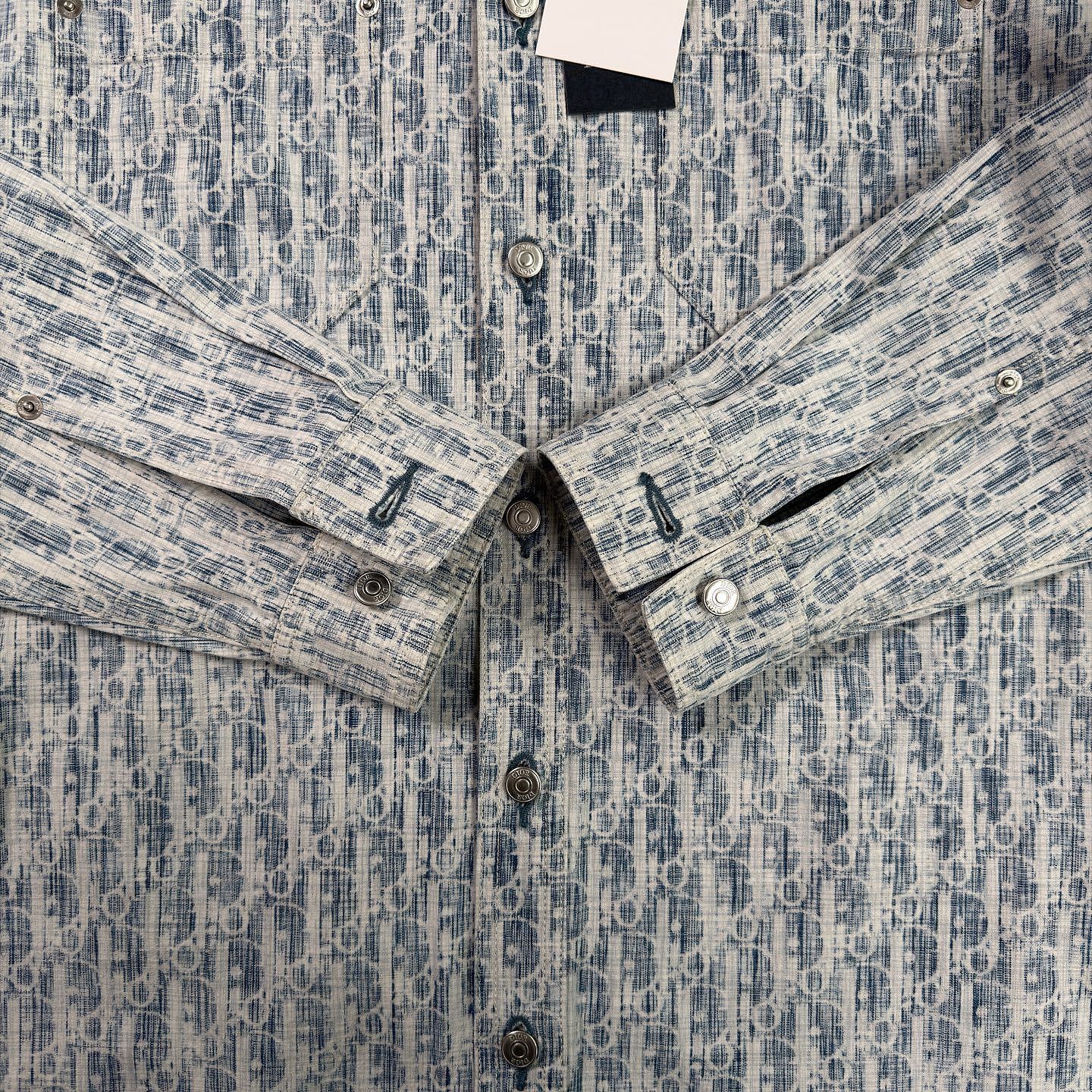 Dior Dior Oblique Kasuri Button Up Shirt Size S Size US S / EU 44-46 / 1 - 5 Thumbnail