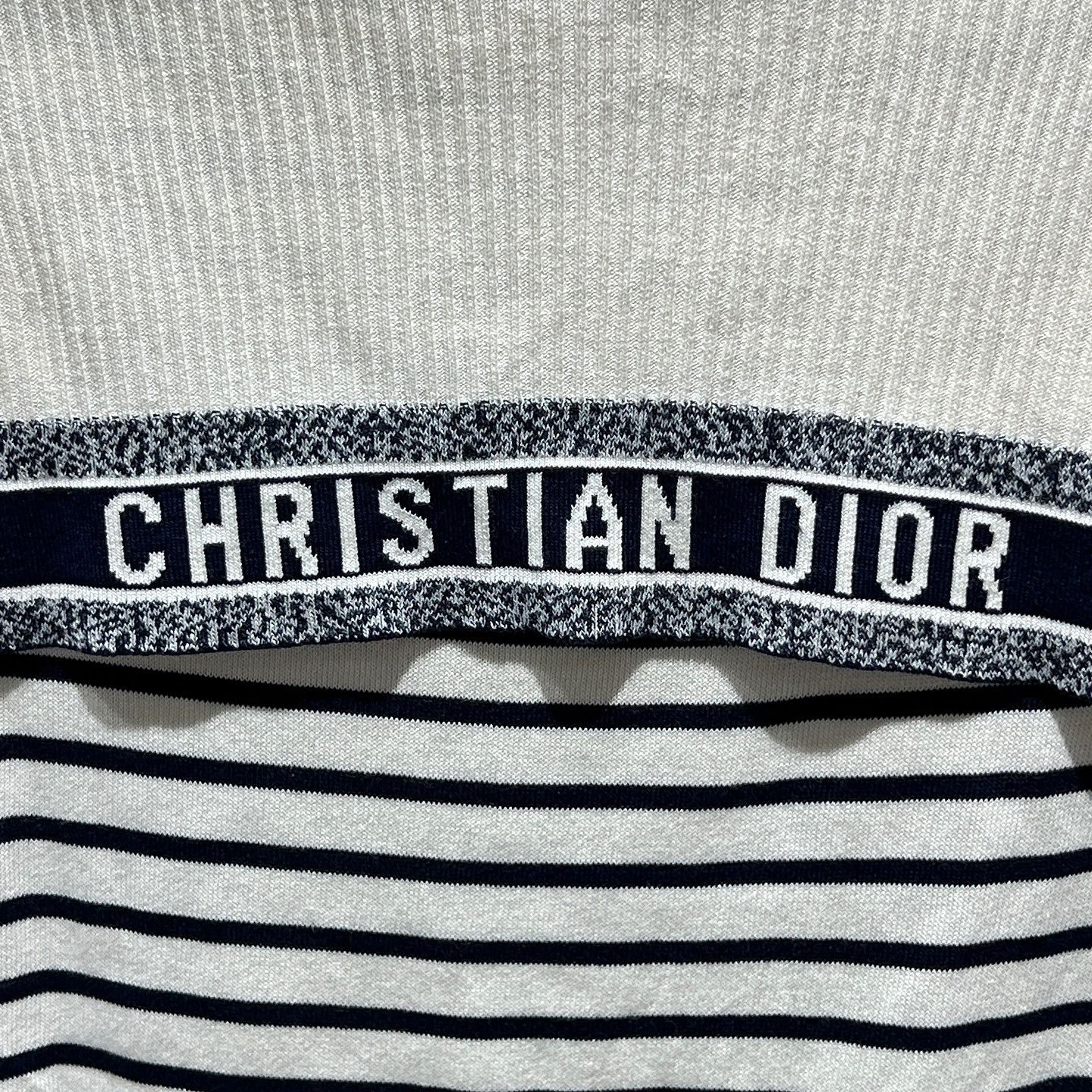 Dior Dior Striped Logo Knit Tank Top Size 38 Size S / US 4 / IT 40 - 6 Thumbnail