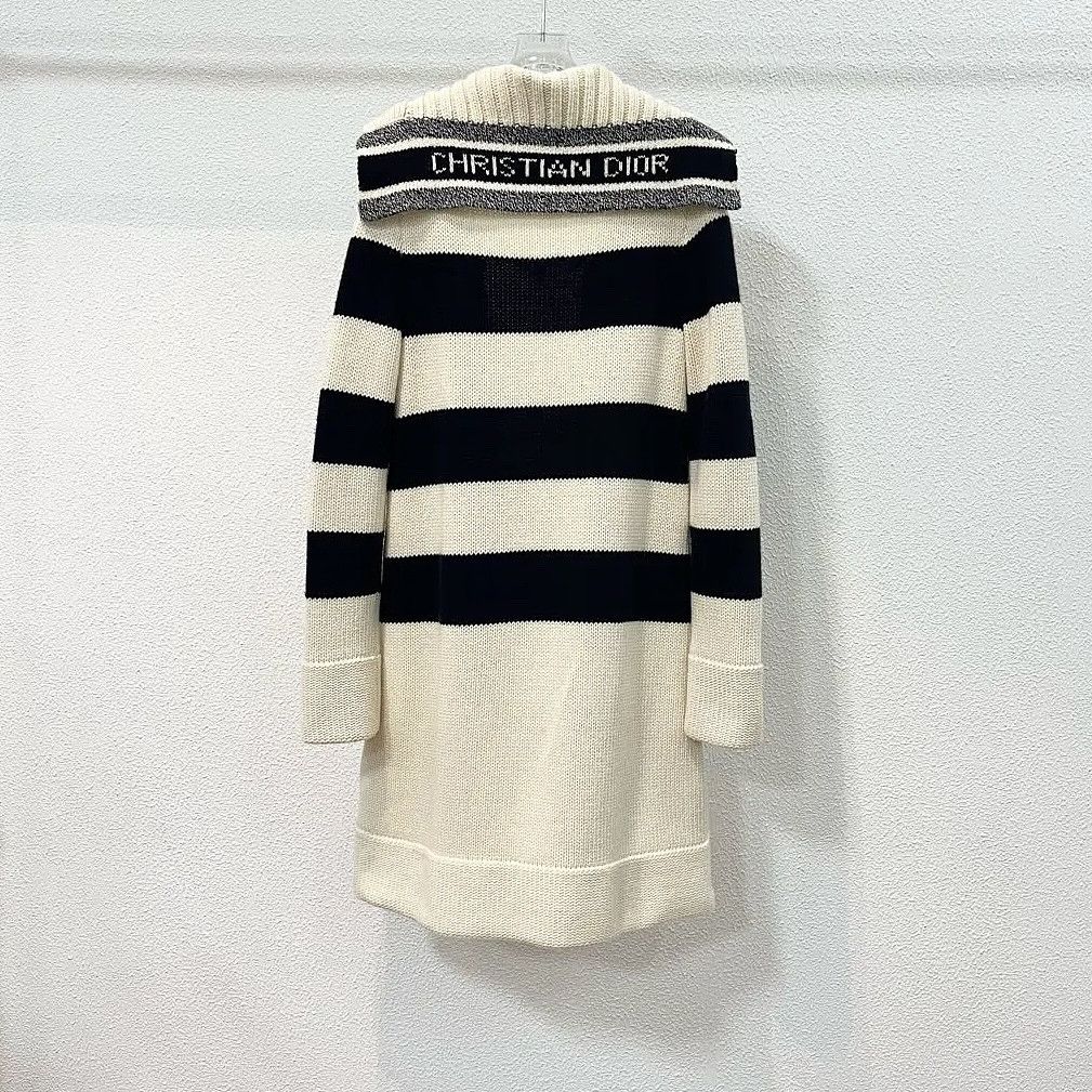 Dior Dior Striped Toggle Cardigan Size FR 36 Size XS / US 0-2 / IT 36-38 - 2 Thumbnail